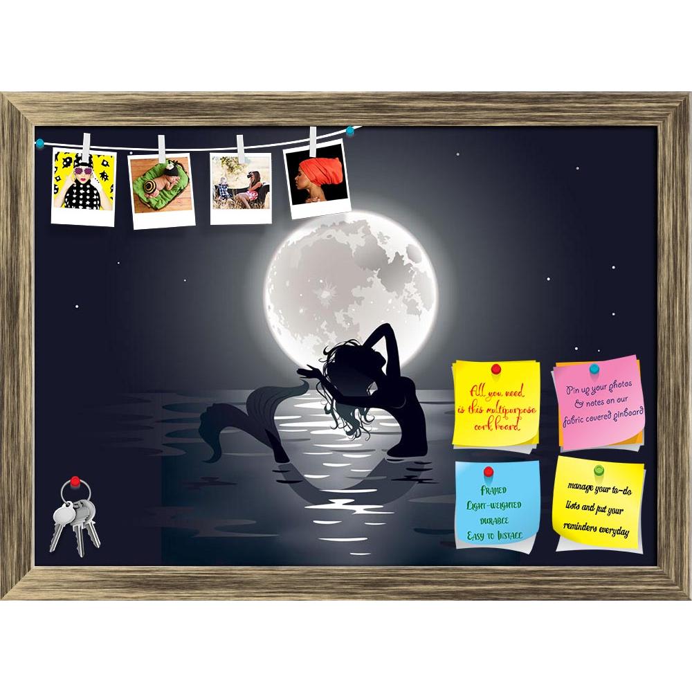 ArtzFolio Mermaid Singing At Night Printed Bulletin Board Notice Pin Board Soft Board | Framed-Bulletin Boards Framed-AZSAO40339999BLB_FR_L-Image Code 5004679 Vishnu Image Folio Pvt Ltd, IC 5004679, ArtzFolio, Bulletin Boards Framed, Fantasy, Kids, Digital Art, mermaid, singing, at, night, printed, bulletin, board, notice, pin, soft, framed, beautiful, pin up board, push pin board, extra large cork board, big pin board, notice board, small bulletin board, cork board, wall notice board, giant cork board, bul