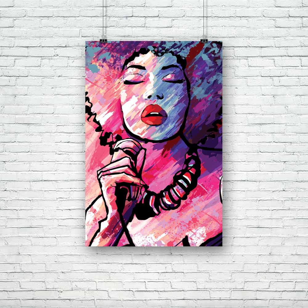 Jazz Singer With Microphone Unframed Paper Poster-Paper Posters Unframed-POS_UN-IC 5004683 IC 5004683, Adult, American, Art and Paintings, Digital, Digital Art, Drawing, Graphic, Illustrations, Music, Music and Dance, Music and Musical Instruments, Pop Art, Signs, Signs and Symbols, Sketches, jazz, singer, with, microphone, unframed, paper, poster, grunge, afro, karaoke, singers, female, famous, art, artwork, audio, color, design, face, illustration, performance, performer, performing, person, pop, popular,