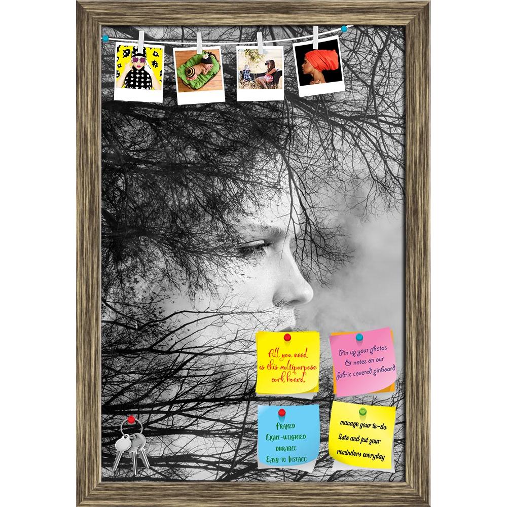 ArtzFolio Portrait Of Young Woman D1 Printed Bulletin Board Notice Pin Board Soft Board | Framed-Bulletin Boards Framed-AZSAO40435033BLB_FR_L-Image Code 5004684 Vishnu Image Folio Pvt Ltd, IC 5004684, ArtzFolio, Bulletin Boards Framed, Conceptual, Floral, Portraits, Photography, portrait, of, young, woman, d1, printed, bulletin, board, notice, pin, soft, framed, beautiful, beauty, art, girl, double, exposure, effect, trendy, vogue, photo, tree, nature, black, white, design, branch, ecology, unusual, human, 