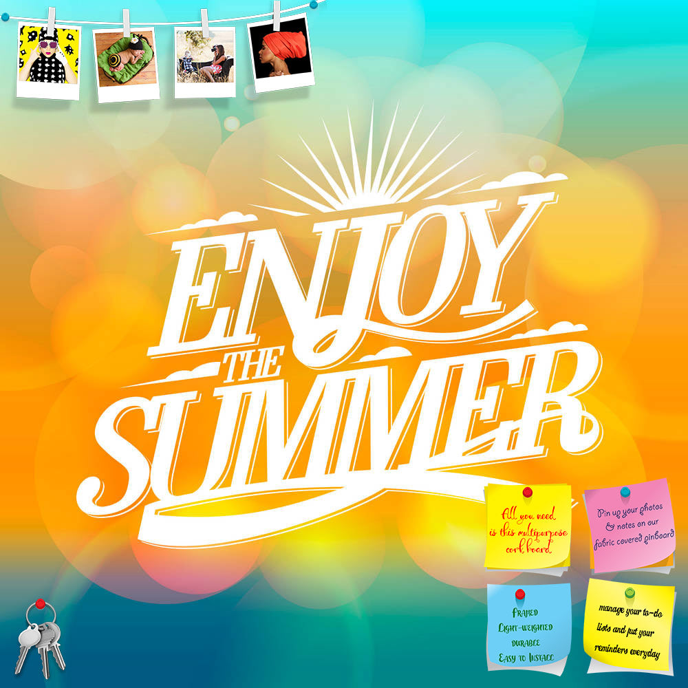ArtzFolio Enjoy The Summer Printed Bulletin Board Notice Pin Board Soft Board | Frameless-Bulletin Boards Frameless-AZSAO40549061BLB_FL_L-Image Code 5004692 Vishnu Image Folio Pvt Ltd, IC 5004692, ArtzFolio, Bulletin Boards Frameless, Kids, Quotes, Digital Art, enjoy, the, summer, printed, bulletin, board, notice, pin, soft, frameless, bright, poster, bokeh, backdrop, happy, vacation, card, sunny, background, yellow, wallpaper, sparkle, illuminated, flash, spots, holiday, festive, celebration, blue, shiny, 