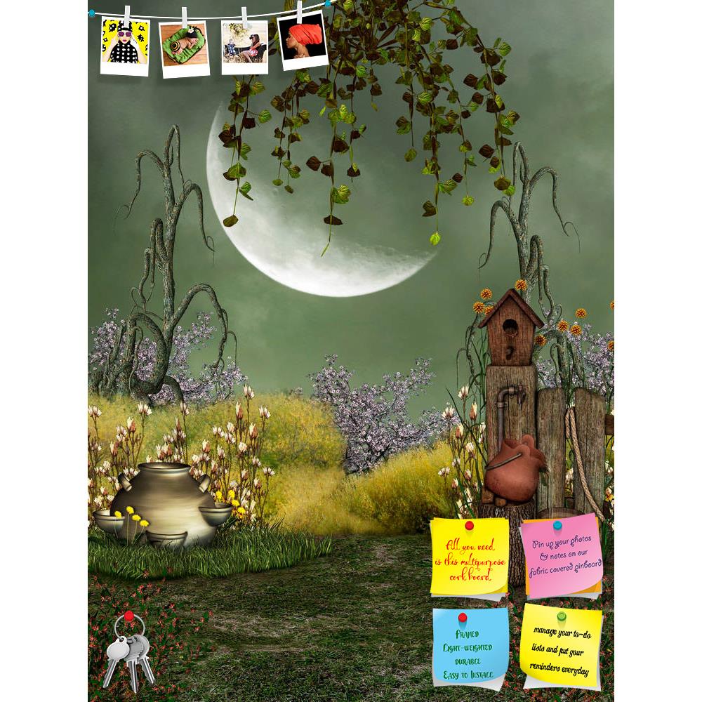 ArtzFolio Fantasy Landscape In The Garden With Big Moon Printed Bulletin Board Notice Pin Board Soft Board | Frameless-Bulletin Boards Frameless-AZSAO40553833BLB_FL_L-Image Code 5004694 Vishnu Image Folio Pvt Ltd, IC 5004694, ArtzFolio, Bulletin Boards Frameless, Fantasy, Kids, Landscapes, Digital Art, landscape, in, the, garden, with, big, moon, printed, bulletin, board, notice, pin, soft, frameless, background, nature, fairy, scenario, lighting, backdrops, tales, fairytale, dream, art, fae, children, prin