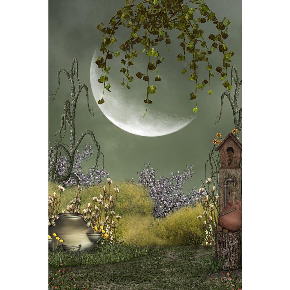 ArtzFolio Fantasy Landscape In The Garden With Big Moon Unframed Paper Poster-Paper Posters Unframed-AZART40553833POS_UN_L-Image Code 5004694 Vishnu Image Folio Pvt Ltd, IC 5004694, ArtzFolio, Paper Posters Unframed, Fantasy, Kids, Landscapes, Digital Art, landscape, in, the, garden, with, big, moon, unframed, paper, poster, wall, large, size, for, living, room, home, decoration, framed, decor, posters, pitaara, box, modern, art, frame, bedroom, amazonbasics, door, drawing, small, decorative, office, recept