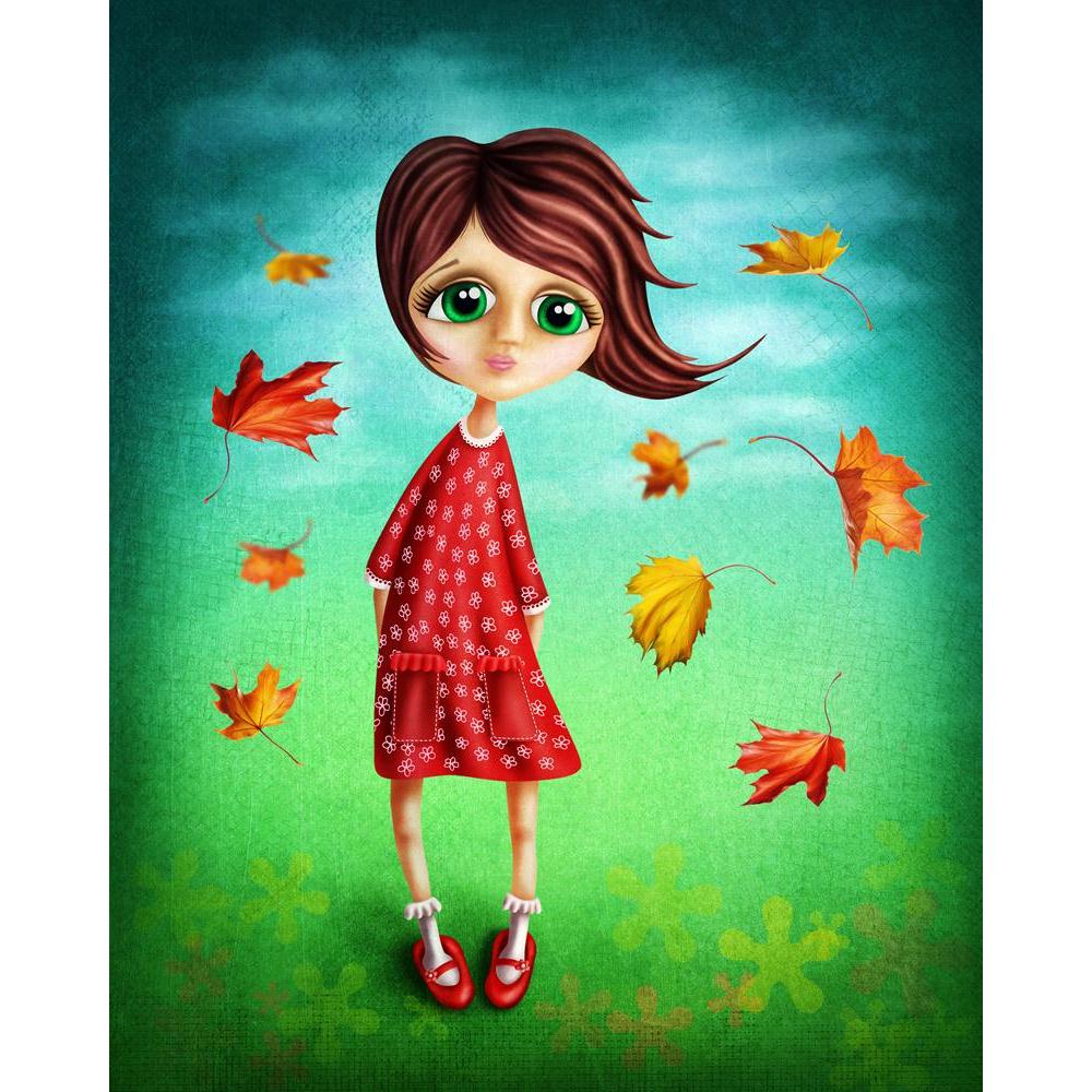Little Fairy Girl In The Autumn Canvas Painting Synthetic Frame-Paintings MDF Framing-AFF_FR-IC 5004703 IC 5004703, Animated Cartoons, Art and Paintings, Baby, Caricature, Cartoons, Children, Culture, Drawing, Ethnic, Fantasy, Folk Art, Illustrations, Kids, Love, Paintings, Romance, Surrealism, Traditional, Tribal, World Culture, little, fairy, girl, in, the, autumn, canvas, painting, synthetic, frame, alone, art, artwork, beauty, big, blue, cartoon, child, cute, dream, dress, eyes, fairytale, fall, female,
