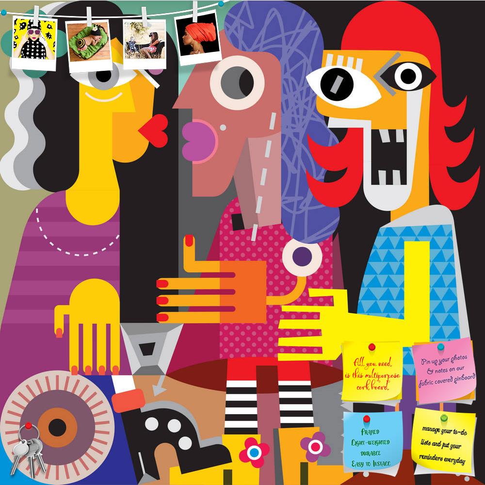 ArtzFolio Abstract Portrait Of Three Women Printed Bulletin Board Notice Pin Board Soft Board | Frameless-Bulletin Boards Frameless-AZSAO40669990BLB_FL_L-Image Code 5004711 Vishnu Image Folio Pvt Ltd, IC 5004711, ArtzFolio, Bulletin Boards Frameless, Abstract, Surrealism, Digital Art, portrait, of, three, women, printed, bulletin, board, notice, pin, soft, frameless, vector, illustration, pin up board, push pin board, extra large cork board, big pin board, notice board, small bulletin board, cork board, wal