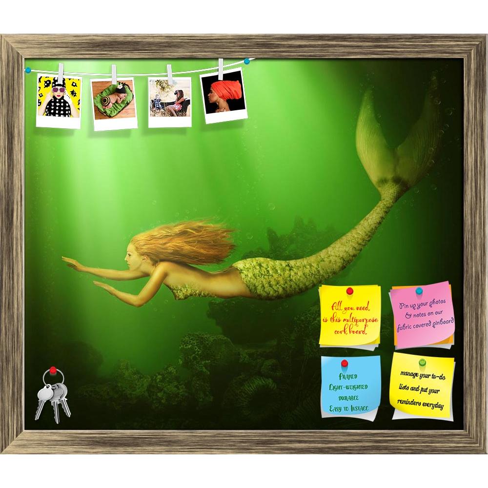 ArtzFolio Mermaid With Fish Tail D4 Printed Bulletin Board Notice Pin Board Soft Board | Framed-Bulletin Boards Framed-AZSAO40818061BLB_FR_L-Image Code 5004732 Vishnu Image Folio Pvt Ltd, IC 5004732, ArtzFolio, Bulletin Boards Framed, Fantasy, Figurative, Digital Art, mermaid, with, fish, tail, d4, printed, bulletin, board, notice, pin, soft, framed, beautiful, woman, long, developing, hair, swimming, sea, underwater, pixie, fantastic, bra, shell, beauty, girl, lady, hairstyle, health, floating, ocean, wate