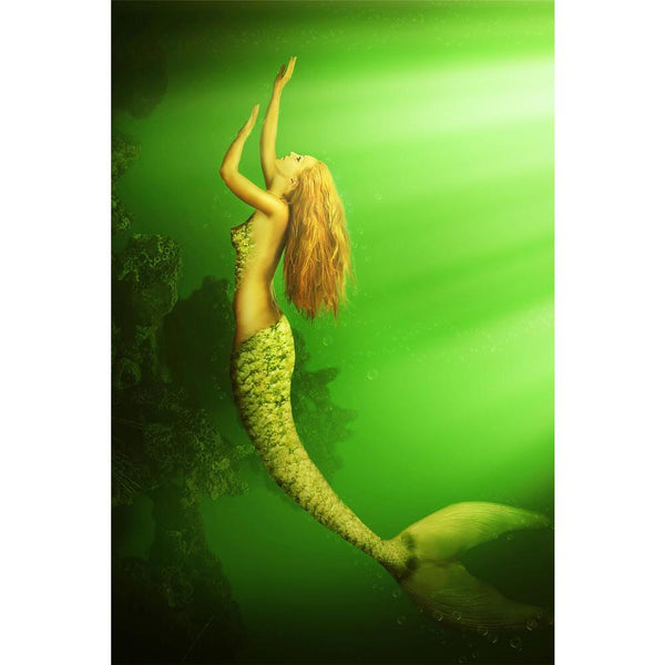 Mermaid With Fish Tail D4 Unframed Paper Poster-Paper Posters Unframed-POS_UN-IC 5004732 IC 5004732, Fantasy, Health, Illustrations, Mermaid, Religion, Religious, Surrealism, with, fish, tail, d4, unframed, paper, wall, poster, beautiful, beauty, blue, bra, bubbles, diving, dream, fairy, fairytale, fantastic, fishtail, floating, girl, goddess, hair, hairstyle, illustration, lady, legend, legendary, light, magic, mythology, ocean, pixie, scale, sea, shell, siren, slim, sunlight, surreal, swimmer, swimming, t