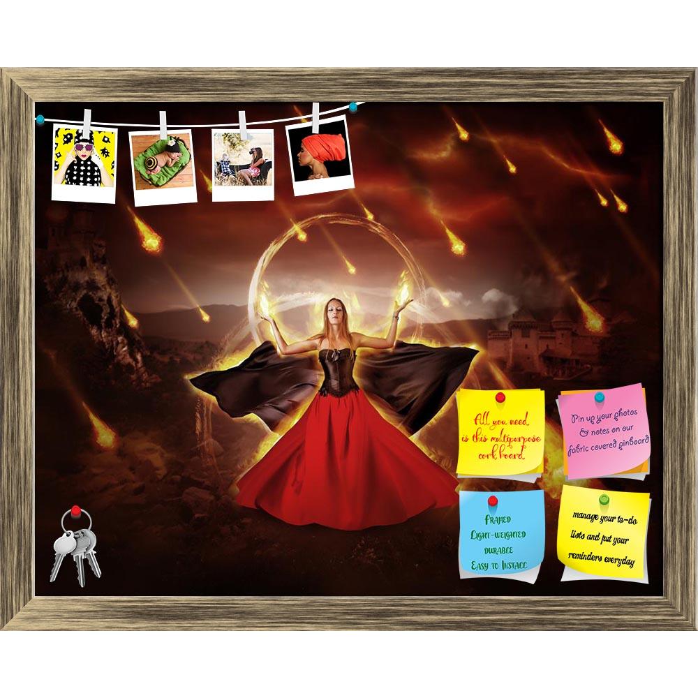 ArtzFolio Woman With Fire Printed Bulletin Board Notice Pin Board Soft Board | Framed-Bulletin Boards Framed-AZSAO40818298BLB_FR_L-Image Code 5004736 Vishnu Image Folio Pvt Ltd, IC 5004736, ArtzFolio, Bulletin Boards Framed, Fantasy, Photography, woman, with, fire, printed, bulletin, board, notice, pin, soft, framed, mage, medieval, dress, developing, mantle, conjured, fiery, meteor, rain, lady, halloween, witch, attack, fireball, ball, evil, horror, castle, destruction, flaming, blaze, explode, catastrophe
