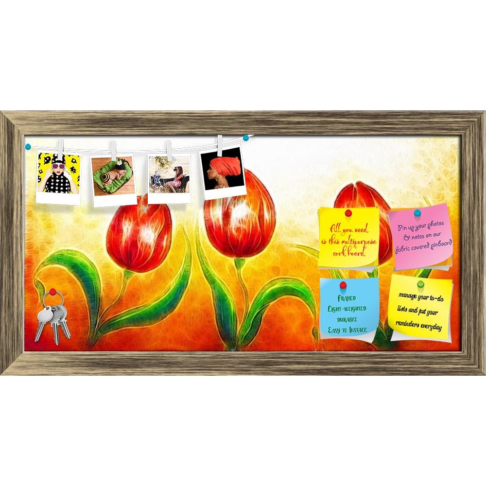 ArtzFolio Three Dancing Red Tulip Flowers Printed Bulletin Board Notice Pin Board Soft Board | Framed-Bulletin Boards Framed-AZSAO40818415BLB_FR_L-Image Code 5004737 Vishnu Image Folio Pvt Ltd, IC 5004737, ArtzFolio, Bulletin Boards Framed, Floral, Fine Art Reprint, three, dancing, red, tulip, flowers, printed, bulletin, board, notice, pin, soft, framed, flower, motive, beautiful, bright, colorful, painting, ocre, background, blossom, plant, art, color, design, pattern, paint, image, drawing, decoration, te