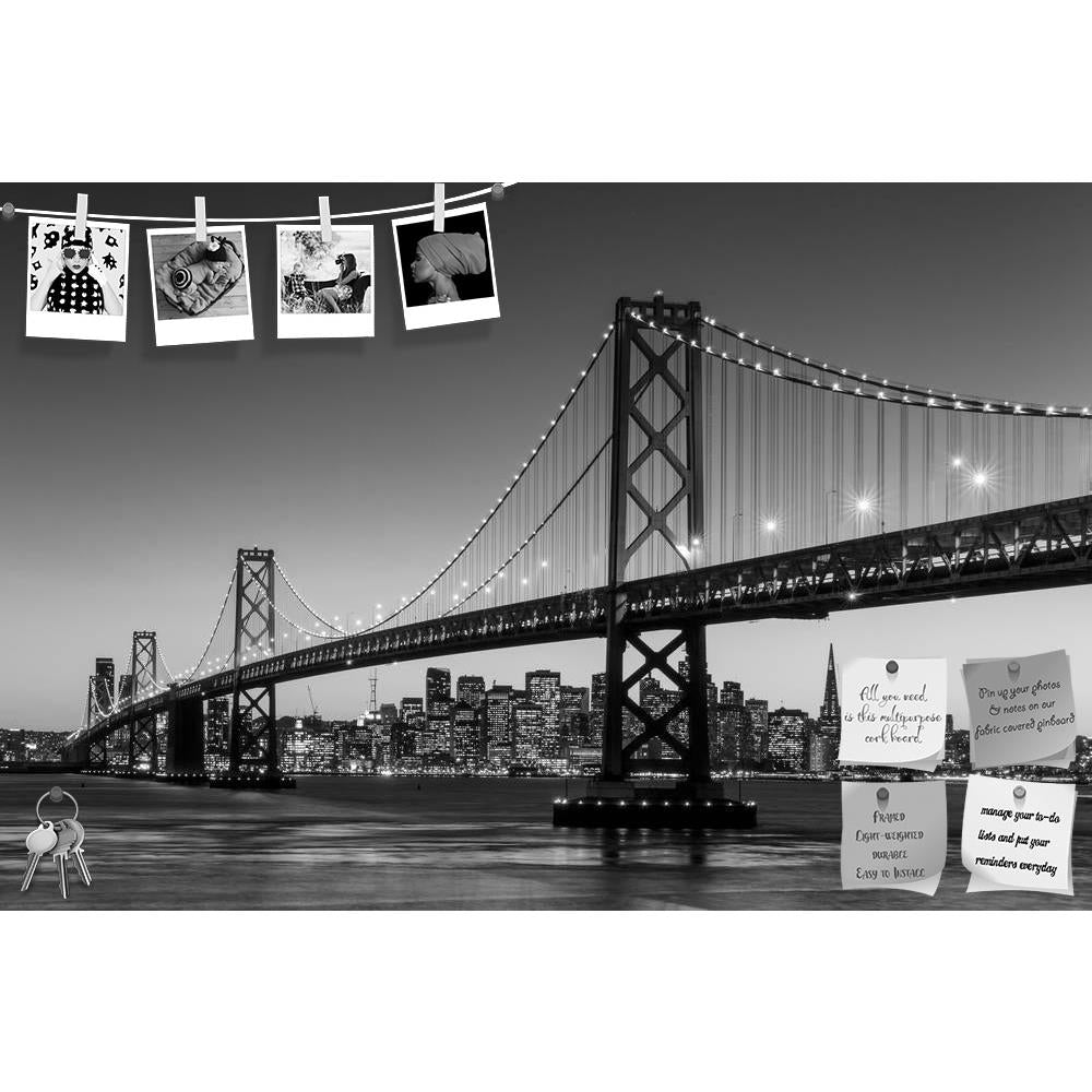 ArtzFolio San Francisco Skyline & Bay Bridge, California USA Printed Bulletin Board Notice Pin Board Soft Board | Frameless-Bulletin Boards Frameless-AZSAO40868219BLB_FL_L-Image Code 5004742 Vishnu Image Folio Pvt Ltd, IC 5004742, ArtzFolio, Bulletin Boards Frameless, Places, Photography, san, francisco, skyline, bay, bridge, california, usa, printed, bulletin, board, notice, pin, soft, frameless, sunset, luminous, light, trails, architecture, city, colorful, transportation, sky, scene, office, financial, c