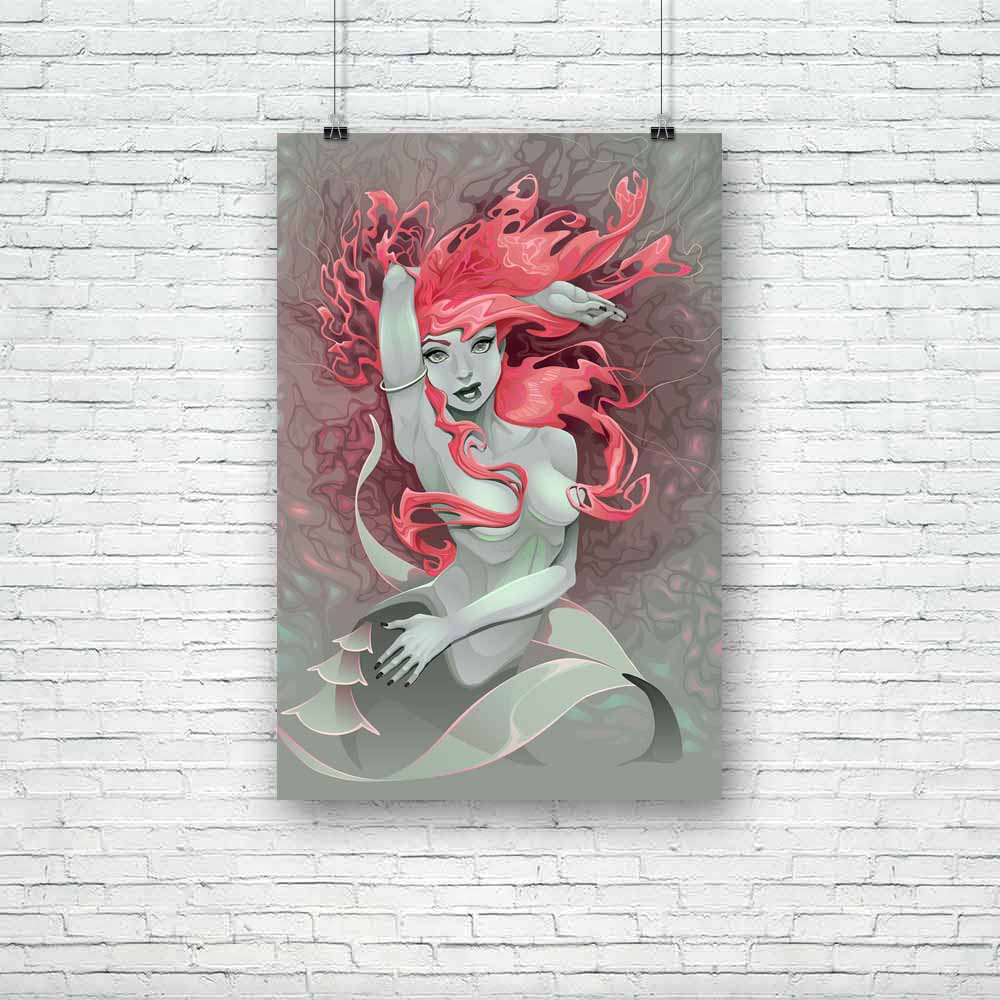 Mermaid D3 Unframed Paper Poster-Paper Posters Unframed-POS_UN-IC 5004744 IC 5004744, Animated Cartoons, Art and Paintings, Caricature, Cartoons, Digital, Digital Art, Fantasy, Fashion, Gothic, Graphic, Illustrations, Individuals, Mermaid, Paintings, Portraits, d3, unframed, paper, poster, siren, beauty, cartoon, expression, face, fairy, girl, hairstyle, head, illustration, jewel, lady, lips, lipstick, make, up, model, ocean, painting, sea, smile, teen, water, woman, young, artzfolio, posters, wall posters,