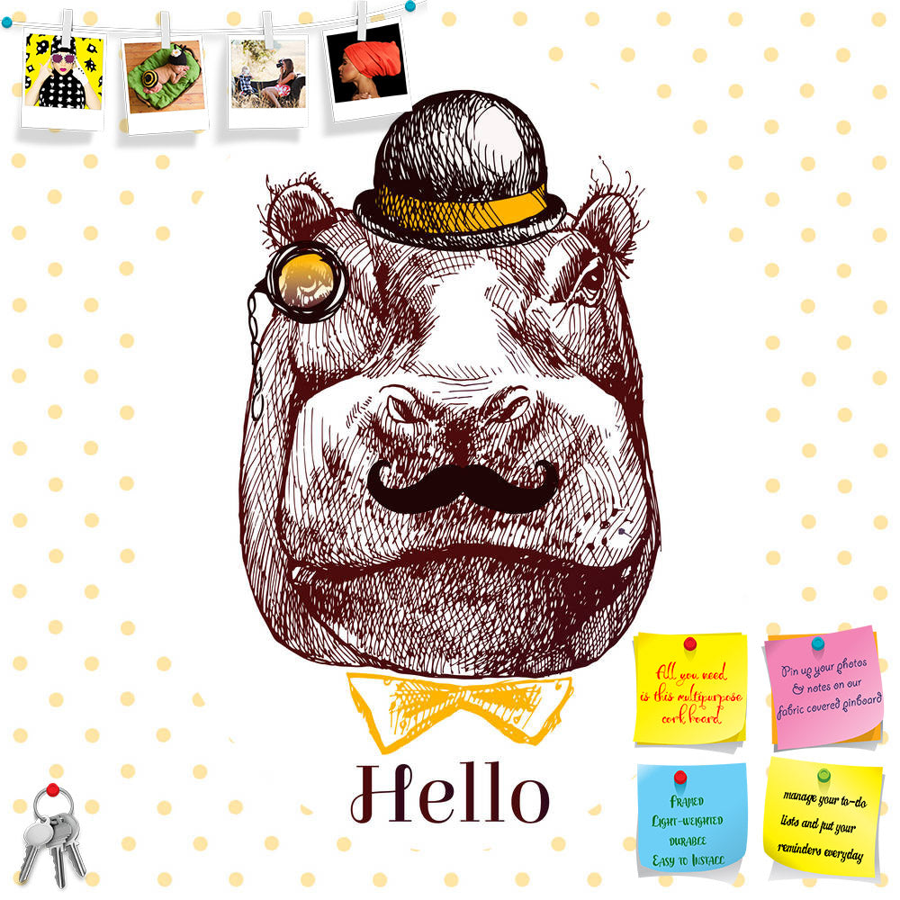ArtzFolio Hippopotamus Head Printed Bulletin Board Notice Pin Board Soft Board | Frameless-Bulletin Boards Frameless-AZSAO40904807BLB_FL_L-Image Code 5004747 Vishnu Image Folio Pvt Ltd, IC 5004747, ArtzFolio, Bulletin Boards Frameless, Animals, Conceptual, Kids, Digital Art, hippopotamus, head, printed, bulletin, board, notice, pin, soft, frameless, sketch, hand-drawn, brown, hippo, butterfly, tie, stylish, portrait, retro, style, hipster, pin up board, push pin board, extra large cork board, big pin board,