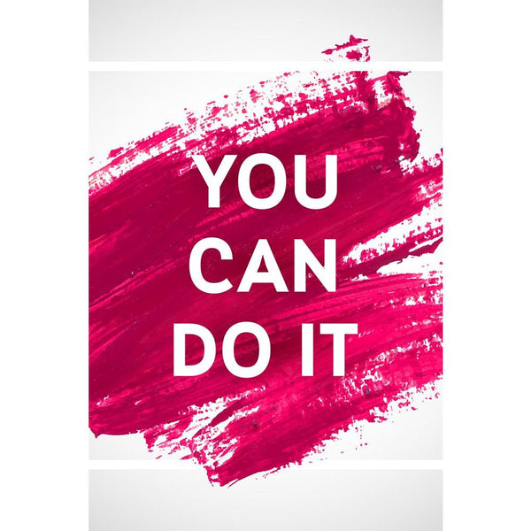 You Can Do It D1 Unframed Paper Poster-Paper Posters Unframed-POS_UN-IC 5004748 IC 5004748, Art and Paintings, Black and White, Brush Stroke, Calligraphy, Digital, Digital Art, Graphic, Hand Drawn, Illustrations, Inspirational, Love, Modern Art, Motivation, Motivational, Paintings, Quotes, Romance, Signs, Signs and Symbols, Splatter, Text, Typography, White, you, can, do, it, d1, unframed, paper, wall, poster, quote, design, motivate, acrylic, painting, art, background, brush, stroke, color, concept, drawn,