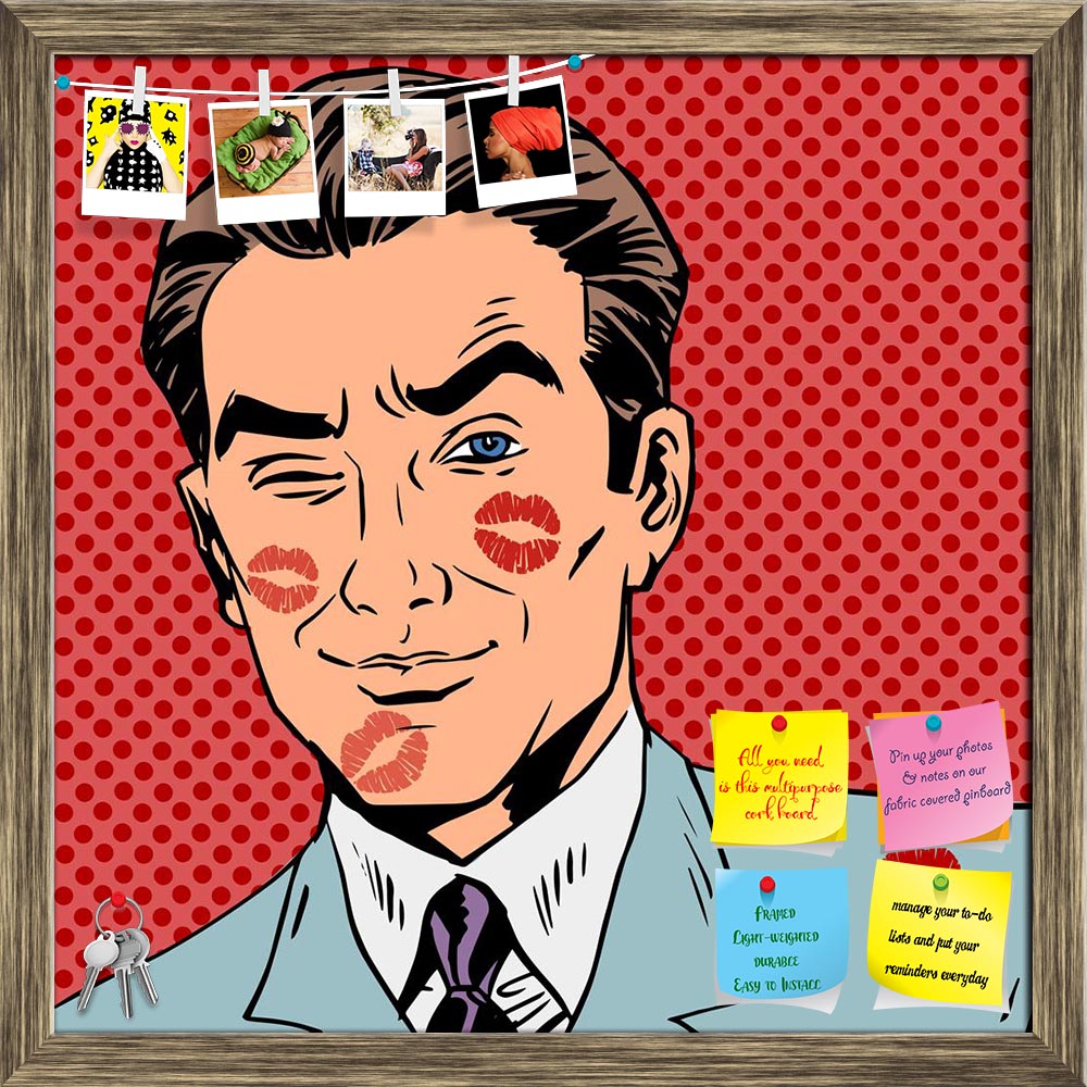 ArtzFolio Kiss On The Man Face Pop Art Printed Bulletin Board Notice Pin Board Soft Board | Framed-Bulletin Boards Framed-AZSAO40913279BLB_FR_L-Image Code 5004749 Vishnu Image Folio Pvt Ltd, IC 5004749, ArtzFolio, Bulletin Boards Framed, Pop Art, Digital Art, kiss, on, the, man, face, pop, art, printed, bulletin, board, notice, pin, soft, framed, lover, love, flirt, playboy, humor, husband, fiance, wedding, valentine, romance, dating, halftone, style, retro, vector, illustration, comic, cartoon, vintage, do