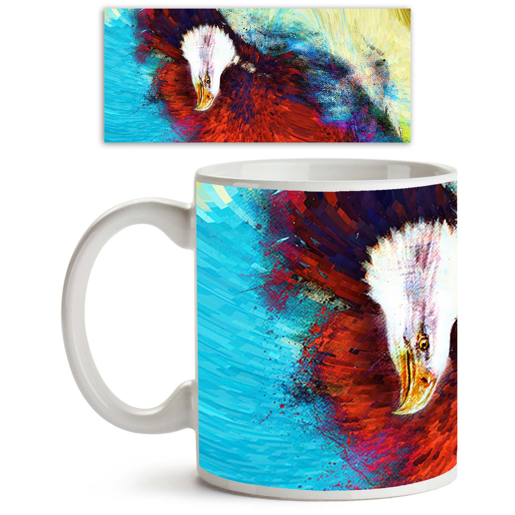 Eagle With Black Feathers US Symbols Freedom Ceramic Coffee Tea Mug Inside White-Coffee Mugs--IC 5004751 IC 5004751, Abstract Expressionism, Abstracts, American, Animals, Art and Paintings, Birds, Black, Black and White, Illustrations, Individuals, Paintings, Portraits, Semi Abstract, Signs, Signs and Symbols, Symbols, White, Wildlife, eagle, with, feathers, us, freedom, ceramic, coffee, tea, mug, inside, abstract, america, animal, art, artist, artwork, background, bald, beautiful, beauty, bird, canvas, col