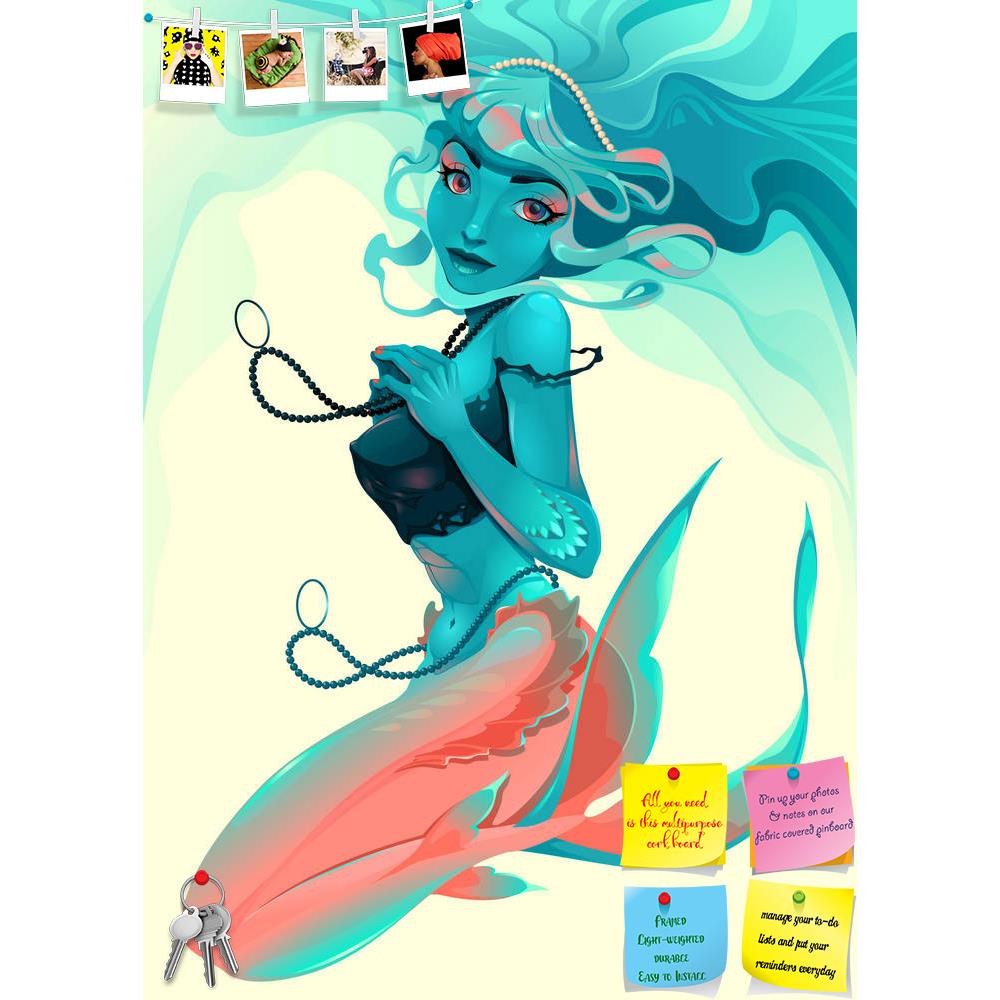 ArtzFolio Portrait Of A Mermaid Printed Bulletin Board Notice Pin Board Soft Board | Frameless-Bulletin Boards Frameless-AZSAO40960964BLB_FL_L-Image Code 5004769 Vishnu Image Folio Pvt Ltd, IC 5004769, ArtzFolio, Bulletin Boards Frameless, Kids, Digital Art, portrait, of, a, mermaid, printed, bulletin, board, notice, pin, soft, frameless, pin up board, push pin board, extra large cork board, big pin board, notice board, small bulletin board, cork board, wall notice board, giant cork board, bulletin board, o
