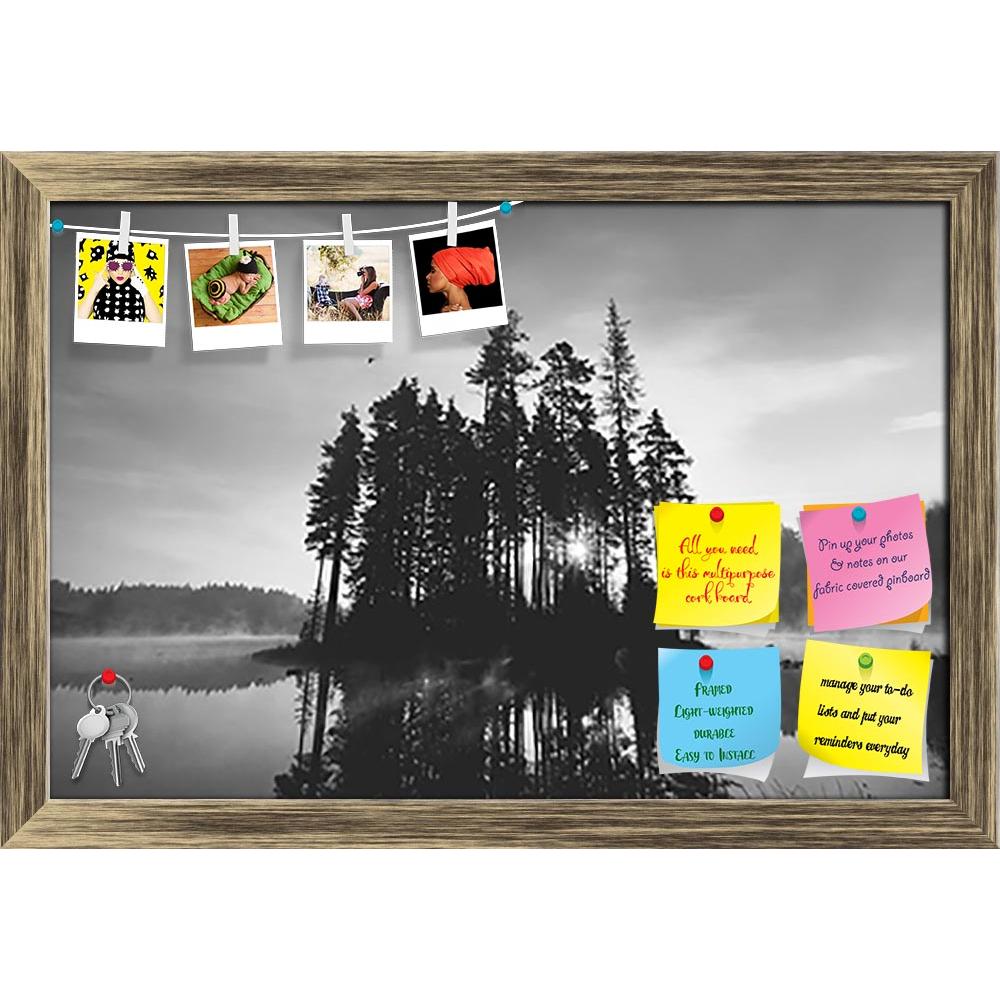 ArtzFolio Reflections Of Lake & Small Island Printed Bulletin Board Notice Pin Board Soft Board | Framed-Bulletin Boards Framed-AZSAO40981853BLB_FR_L-Image Code 5004777 Vishnu Image Folio Pvt Ltd, IC 5004777, ArtzFolio, Bulletin Boards Framed, Landscapes, Photography, reflections, of, lake, small, island, printed, bulletin, board, notice, pin, soft, framed, beautiful, early, morning, mist, black, white, tranquil, forest, background, snow, sunlight, hiking, fog, tree, illusion, foliage, natural, national, tr