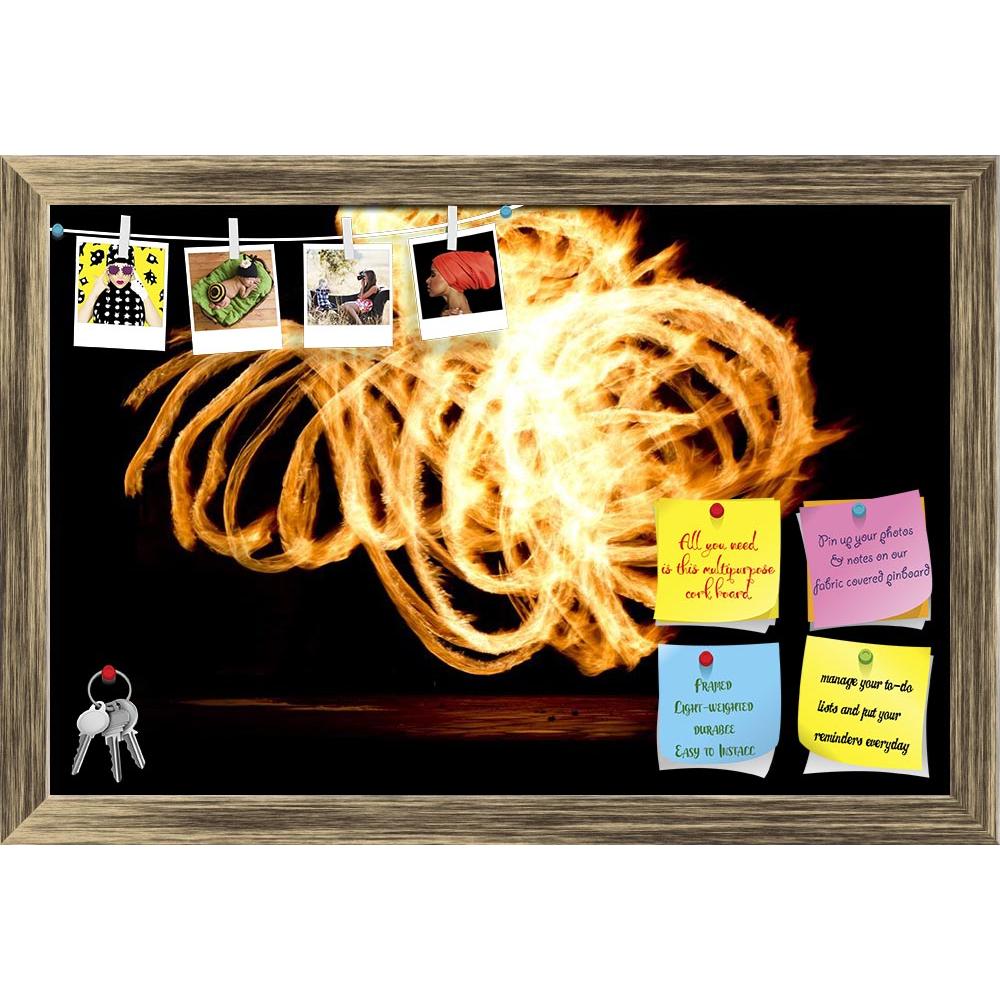 ArtzFolio Fire Show D6 Printed Bulletin Board Notice Pin Board Soft Board | Framed-Bulletin Boards Framed-AZSAO41009820BLB_FR_L-Image Code 5004780 Vishnu Image Folio Pvt Ltd, IC 5004780, ArtzFolio, Bulletin Boards Framed, Abstract, Photography, fire, show, d6, printed, bulletin, board, notice, pin, soft, framed, flaming, trails, amazing, night, circle, entertainment, festival, heat, hot, person, performance, man, orange, dance, performer, color, motion, dangerous, vibrant, light, fire-show, energy, model, c