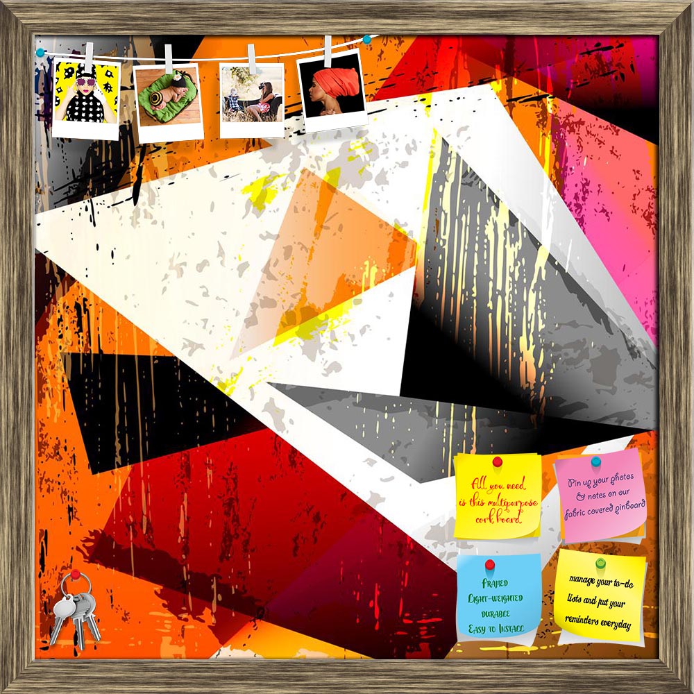 ArtzFolio Abstract Artwork D209 Printed Bulletin Board Notice Pin Board Soft Board | Framed-Bulletin Boards Framed-AZSAO41014530BLB_FR_L-Image Code 5004783 Vishnu Image Folio Pvt Ltd, IC 5004783, ArtzFolio, Bulletin Boards Framed, Abstract, Kids, Digital Art, artwork, d209, printed, bulletin, board, notice, pin, soft, framed, background, squares, triangles, paint, strokes, splashes, pin up board, push pin board, extra large cork board, big pin board, notice board, small bulletin board, cork board, wall noti