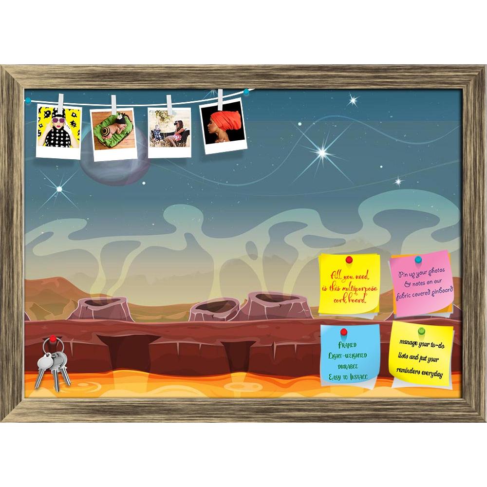 ArtzFolio Cartoon Funny Sci Fi Alien Planet Landscape Printed Bulletin Board Notice Pin Board Soft Board | Framed-Bulletin Boards Framed-AZSAO41071682BLB_FR_L-Image Code 5004791 Vishnu Image Folio Pvt Ltd, IC 5004791, ArtzFolio, Bulletin Boards Framed, Abstract, Kids, Digital Art, cartoon, funny, sci, fi, alien, planet, landscape, printed, bulletin, board, notice, pin, soft, framed, illustration, seamless, sci-fi, background, layers, parallax, volcano, crater, magma, river, stars, ui, game, pin up board, pu