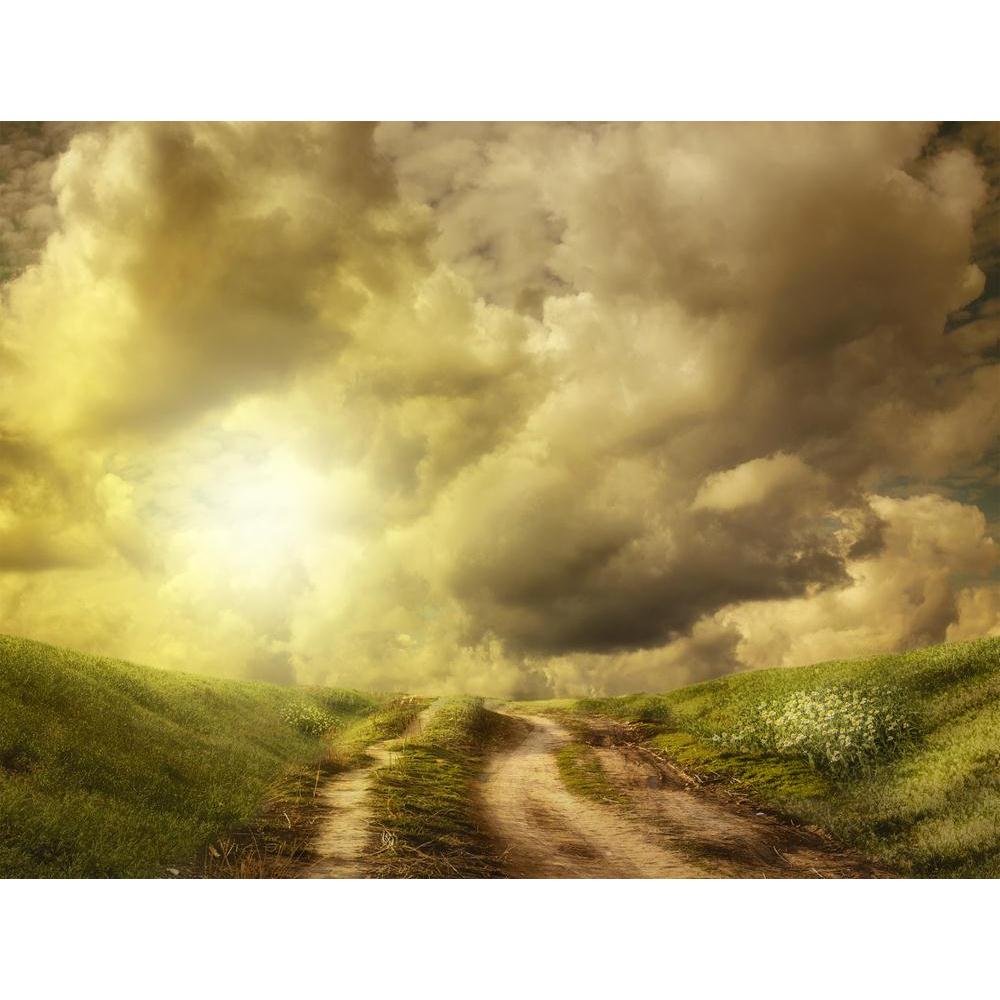 Road To The Hill In The Clouds Canvas Painting Synthetic Frame-Paintings MDF Framing-AFF_FR-IC 5004798 IC 5004798, Botanical, Collages, Fantasy, Floral, Flowers, Futurism, Illustrations, Landscapes, Mountains, Nature, Scenic, Science Fiction, Space, road, to, the, hill, in, clouds, canvas, painting, synthetic, frame, adoption, background, bush, cloudy, collage, contemplation, dream, experience, feelings, fiction, field, future, ghost, grass, gravel, harvesting, illusion, illustration, knowledge, landscape, 