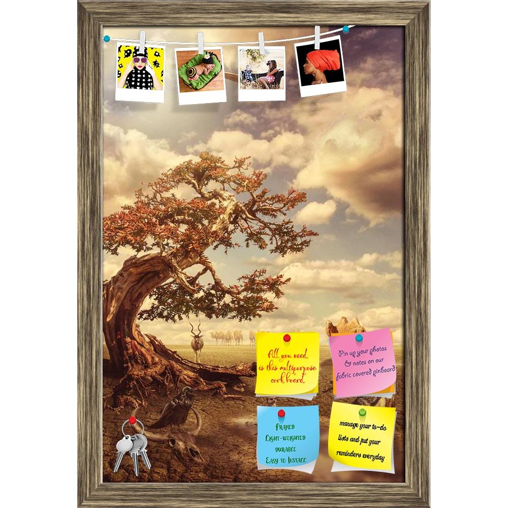ArtzFolio Animals Do Not Attack Each Other Printed Bulletin Board Notice Pin Board Soft Board | Framed-Bulletin Boards Framed-AZSAO41127243BLB_FR_L-Image Code 5004800 Vishnu Image Folio Pvt Ltd, IC 5004800, ArtzFolio, Bulletin Boards Framed, Animals, Fantasy, Fine Art Reprint, do, not, attack, each, other, printed, bulletin, board, notice, pin, soft, framed, during, drought, watering, place, illustration, fictional, situation, form, collage, photos, water, truce, thirst, hole, birds, steppe, desert, environ