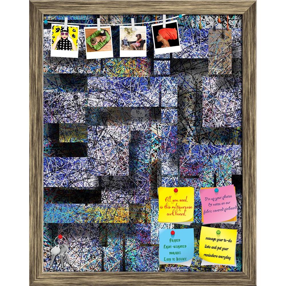 ArtzFolio Dimensionsal Abstract Printed Bulletin Board Notice Pin Board Soft Board | Framed-Bulletin Boards Framed-AZSAO41224545BLB_FR_L-Image Code 5004806 Vishnu Image Folio Pvt Ltd, IC 5004806, ArtzFolio, Bulletin Boards Framed, Abstract, Digital Art, dimensionsal, printed, bulletin, board, notice, pin, soft, framed, jackson, pollock, expresionism, chaos, chaotic, design, angular, background, geometric, illustration, graphic, geometry, artwork, lines, colorful, backdrop, modern, color, artistic, style, co