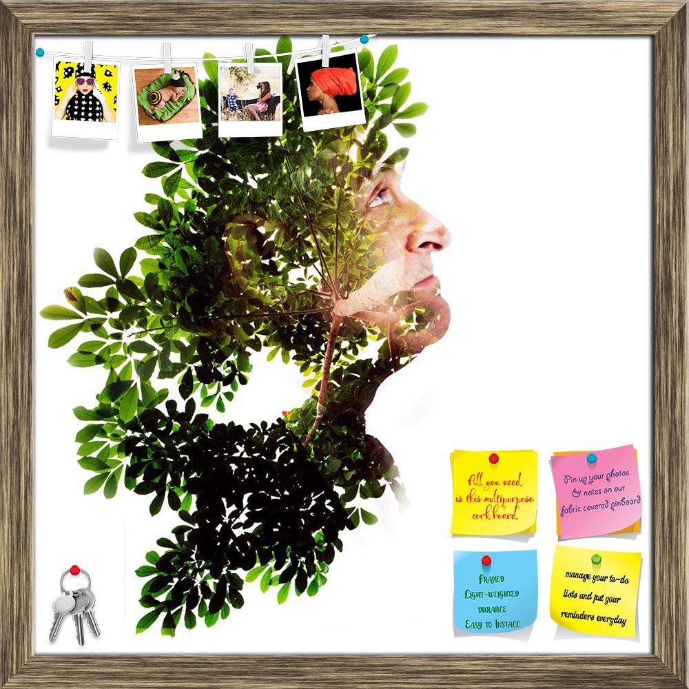 ArtzFolio Man Combined With Photograph Of Nature Printed Bulletin Board Notice Pin Board Soft Board | Framed-Bulletin Boards Framed-AZSAO41338586BLB_FR_L-Image Code 5004816 Vishnu Image Folio Pvt Ltd, IC 5004816, ArtzFolio, Bulletin Boards Framed, Conceptual, Floral, Portraits, Photography, man, combined, with, photograph, of, nature, printed, bulletin, board, notice, pin, soft, framed, exposure, double, abstract, portrait, woman, tree, face, creative, white, eyes, background, head, effect, environment, art