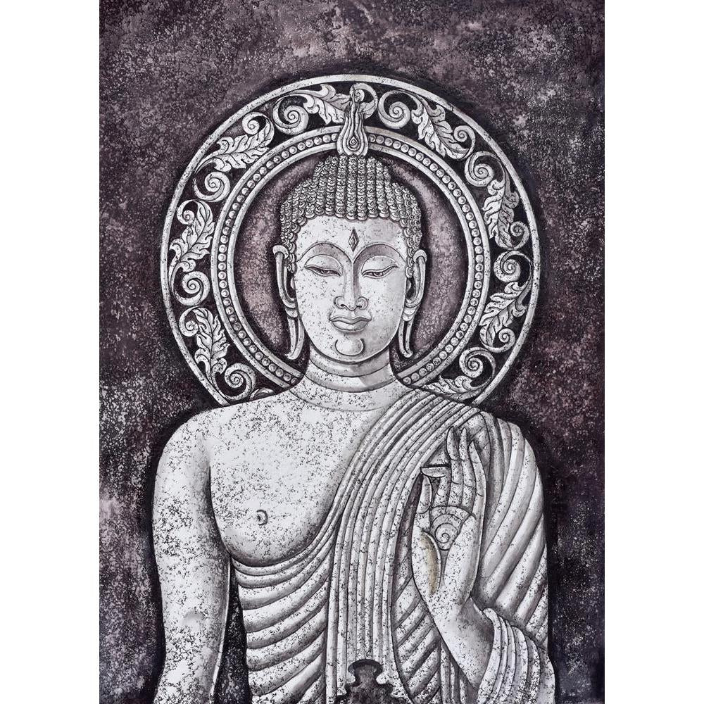 Lord Buddha Canvas Painting Synthetic Frame-Paintings MDF Framing-AFF_FR-IC 5004817 IC 5004817, Abstract Expressionism, Abstracts, Ancient, Art and Paintings, Asian, Buddhism, Collages, Culture, Drawing, Ethnic, God Buddha, Gothic, Historical, Illustrations, Individuals, Medieval, Paintings, Portraits, Religion, Religious, Semi Abstract, Signs and Symbols, Space, Symbols, Traditional, Tribal, Vintage, World Culture, lord, buddha, canvas, painting, synthetic, frame, abstract, acrylic, antique, art, artwork, 