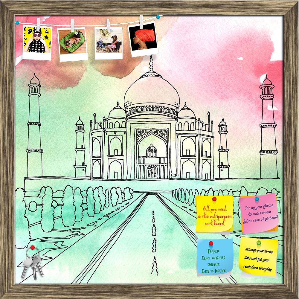 ArtzFolio Taj Mahal Agra India D3 Printed Bulletin Board Notice Pin Board Soft Board | Framed-Bulletin Boards Framed-AZSAO41582085BLB_FR_L-Image Code 5004837 Vishnu Image Folio Pvt Ltd, IC 5004837, ArtzFolio, Bulletin Boards Framed, Places, Religious, Digital Art, taj, mahal, agra, india, d3, printed, bulletin, board, notice, pin, soft, framed, color, arts, drawing, paintings, image, creativity, aquarelle, illustrations, square, watercolor, pen, paint, concepts, artwork, nobody, sketch, outdoors, outside, b