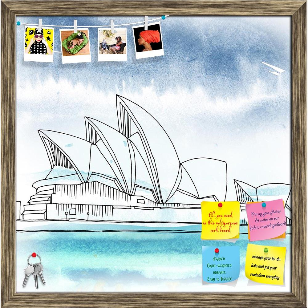 ArtzFolio Sydney Opera House Australia Printed Bulletin Board Notice Pin Board Soft Board | Framed-Bulletin Boards Framed-AZSAO41582088BLB_FR_L-Image Code 5004839 Vishnu Image Folio Pvt Ltd, IC 5004839, ArtzFolio, Bulletin Boards Framed, Places, Digital Art, sydney, opera, house, australia, printed, bulletin, board, notice, pin, soft, framed, new, south, wales, color, arts, centre, drawing, paintings, image, creativity, aquarelle, illustrations, square, watercolor, pen, paint, concepts, artwork, nobody, ske