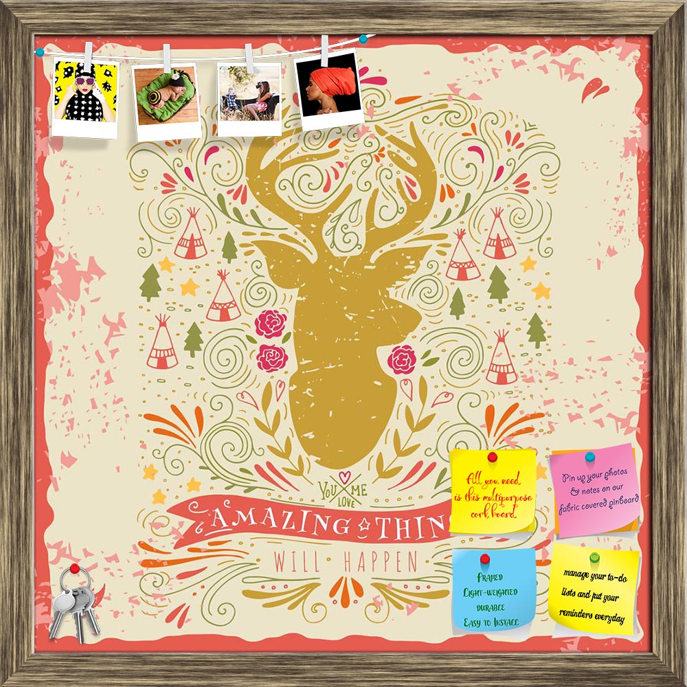 ArtzFolio Reindeer & Hand Lettering D1 Printed Bulletin Board Notice Pin Board Soft Board | Framed-Bulletin Boards Framed-AZSAO41691543BLB_FR_L-Image Code 5004863 Vishnu Image Folio Pvt Ltd, IC 5004863, ArtzFolio, Bulletin Boards Framed, Quotes, Digital Art, reindeer, hand, lettering, d1, printed, bulletin, board, notice, pin, soft, framed, drawn, vintage, label, pin up board, push pin board, extra large cork board, big pin board, notice board, small bulletin board, cork board, wall notice board, giant cork