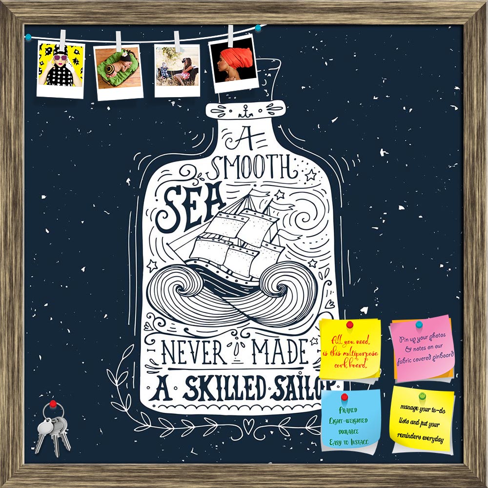 ArtzFolio Ship In A Bottle Printed Bulletin Board Notice Pin Board Soft Board | Framed-Bulletin Boards Framed-AZSAO41691629BLB_FR_L-Image Code 5004869 Vishnu Image Folio Pvt Ltd, IC 5004869, ArtzFolio, Bulletin Boards Framed, Motivational, Quotes, Digital Art, ship, in, a, bottle, printed, bulletin, board, notice, pin, soft, framed, hand, drawn, vintage, label, lettering, blackboard, pin up board, push pin board, extra large cork board, big pin board, notice board, small bulletin board, cork board, wall not