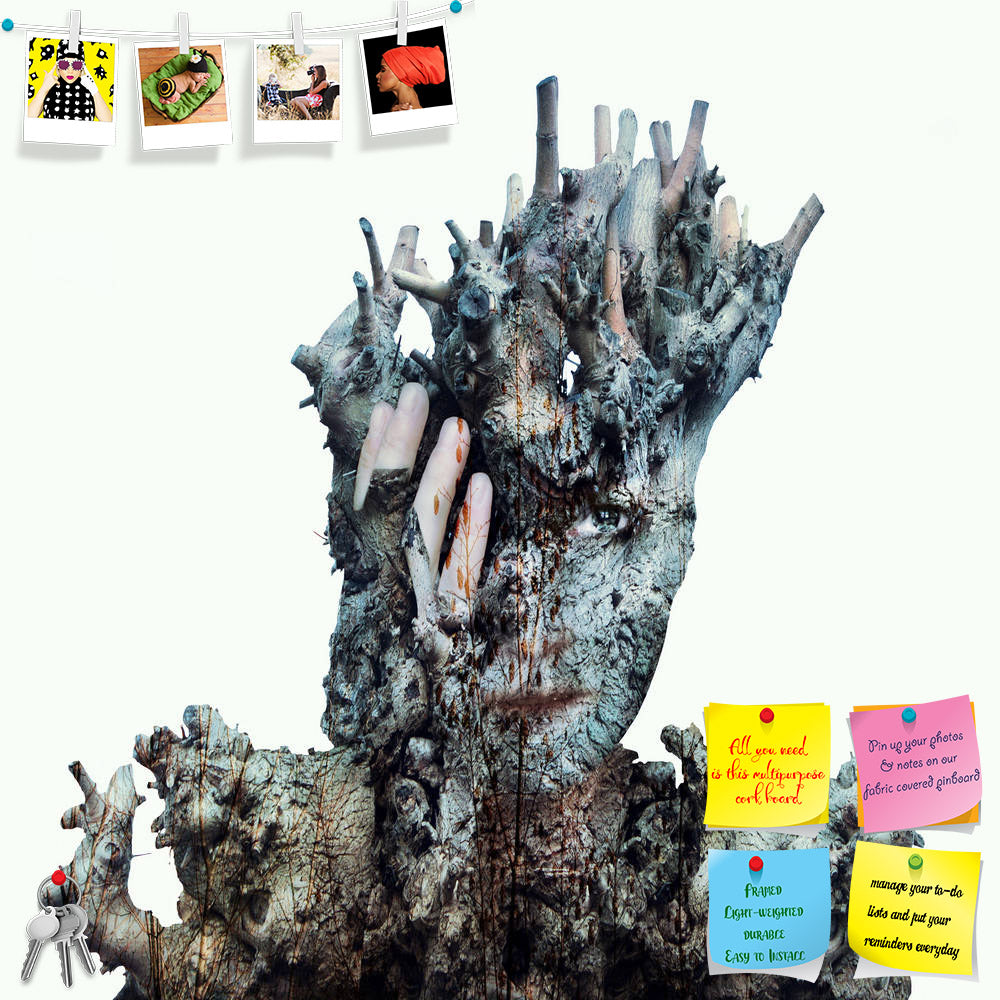 ArtzFolio Surreal Girl Face Hidden Printed Bulletin Board Notice Pin Board Soft Board | Frameless-Bulletin Boards Frameless-AZSAO41723806BLB_FL_L-Image Code 5004872 Vishnu Image Folio Pvt Ltd, IC 5004872, ArtzFolio, Bulletin Boards Frameless, Conceptual, Portraits, Photography, surreal, girl, face, hidden, printed, bulletin, board, notice, pin, soft, frameless, image, by, trunk, bark, tree, white, background, overlapping, art, piece, of, surrealism, surrealist, artist, detail, woman, eye, hand, unique, stra