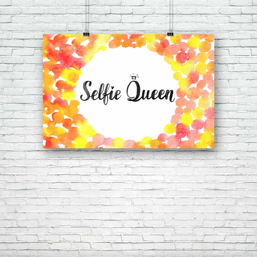 Selfie Queen Unframed Paper Poster-Paper Posters Unframed-POS_UN-IC 5004877 IC 5004877, Abstract Expressionism, Abstracts, Art and Paintings, Black, Black and White, Calligraphy, Digital, Digital Art, Graphic, Hipster, Illustrations, Quotes, Semi Abstract, Signs, Signs and Symbols, Symbols, Text, Watercolour, White, selfie, queen, unframed, paper, poster, abstract, art, autumn, background, banner, card, concept, confetti, design, font, fun, hand, handwritten, headline, illustration, isolated, joy, letter, l