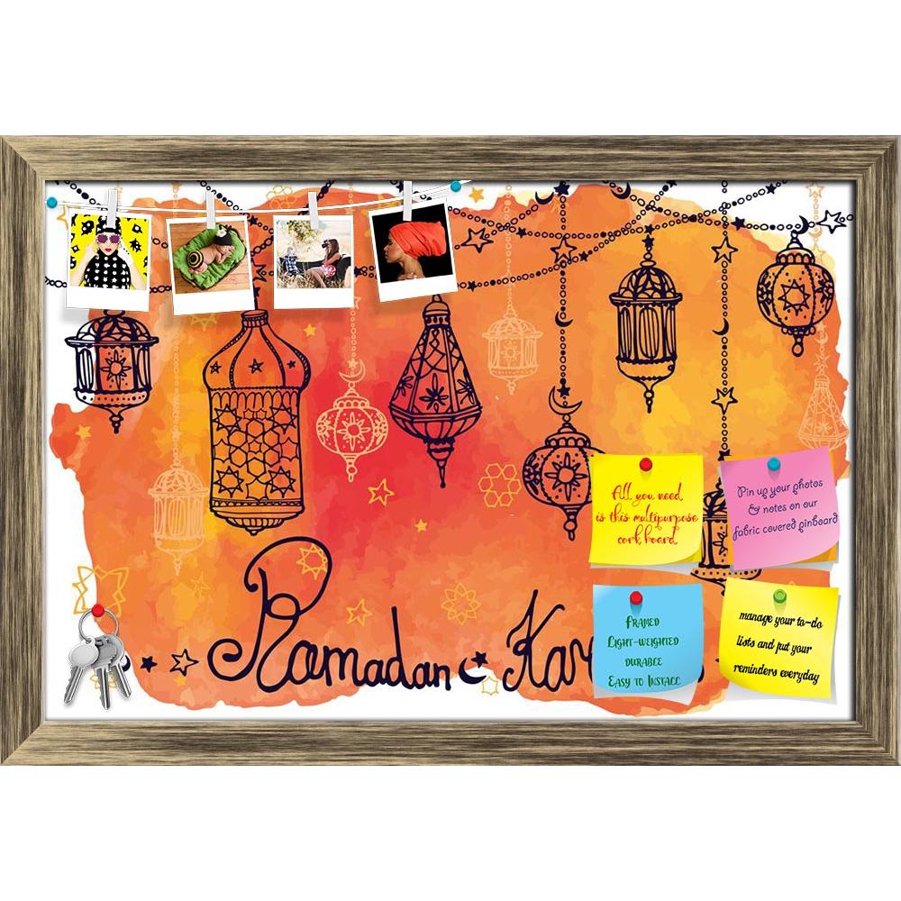ArtzFolio Traditional Lantern Garland Of Ramadan Kareem Printed Bulletin Board Notice Pin Board Soft Board | Framed-Bulletin Boards Framed-AZSAO41799993BLB_FR_L-Image Code 5004880 Vishnu Image Folio Pvt Ltd, IC 5004880, ArtzFolio, Bulletin Boards Framed, Religious, Traditional, Digital Art, lantern, garland, of, ramadan, kareem, printed, bulletin, board, notice, pin, soft, framed, doodle, hand, draw, islam, muslim, festival, religion, mubarak, eid, arabic, calligraphy, abstract, holy, message, adha, beautif