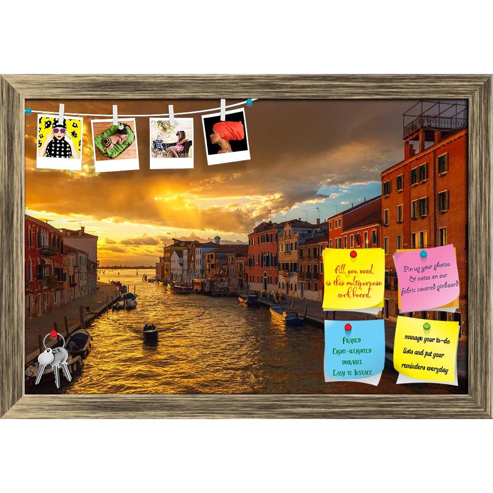 ArtzFolio Grandiose Sunset On Canal Cannaregio, Venice Italy Printed Bulletin Board Notice Pin Board Soft Board | Framed-Bulletin Boards Framed-AZSAO41838815BLB_FR_L-Image Code 5004883 Vishnu Image Folio Pvt Ltd, IC 5004883, ArtzFolio, Bulletin Boards Framed, Landscapes, Places, Photography, grandiose, sunset, on, canal, cannaregio, venice, italy, printed, bulletin, board, notice, pin, soft, framed, venezia, italia, canale, sea, twilight, evening, picturesque, venetia, venise, venetian, travel, city, touris