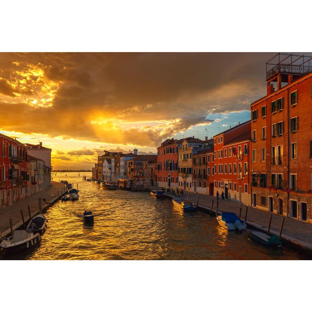 Grandiose Sunset On Canal Cannaregio, Venice Italy Canvas Painting Synthetic Frame-Paintings MDF Framing-AFF_FR-IC 5004883 IC 5004883, Automobiles, Cities, City Views, Italian, Landmarks, Landscapes, Places, Scenic, Skylines, Sunsets, Transportation, Travel, Urban, Vehicles, grandiose, sunset, on, canal, cannaregio, venice, italy, canvas, painting, synthetic, frame, beautiful, building, city, cityscape, clouds, dusk, europe, european, evening, italia, journey, landmark, landscape, light, lights, night, outd