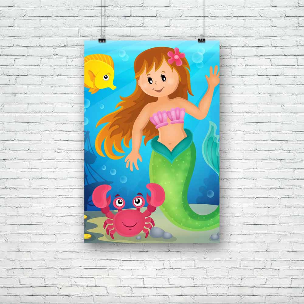 Mermaid D4 Unframed Paper Poster-Paper Posters Unframed-POS_UN-IC 5004884 IC 5004884, Art and Paintings, Coins, Fantasy, Illustrations, Mermaid, Nautical, d4, unframed, paper, poster, aqua, aquatic, art, artwork, beauty, bubble, bubbles, character, chest, coin, crab, crustacean, female, fish, girl, hair, illustration, legend, legendary, maritime, myth, mythical, mythological, mythology, ocean, sea, shipwreck, starfish, tail, theme, treasure, trunk, turtle, underwater, water, woman, artzfolio, posters, wall 
