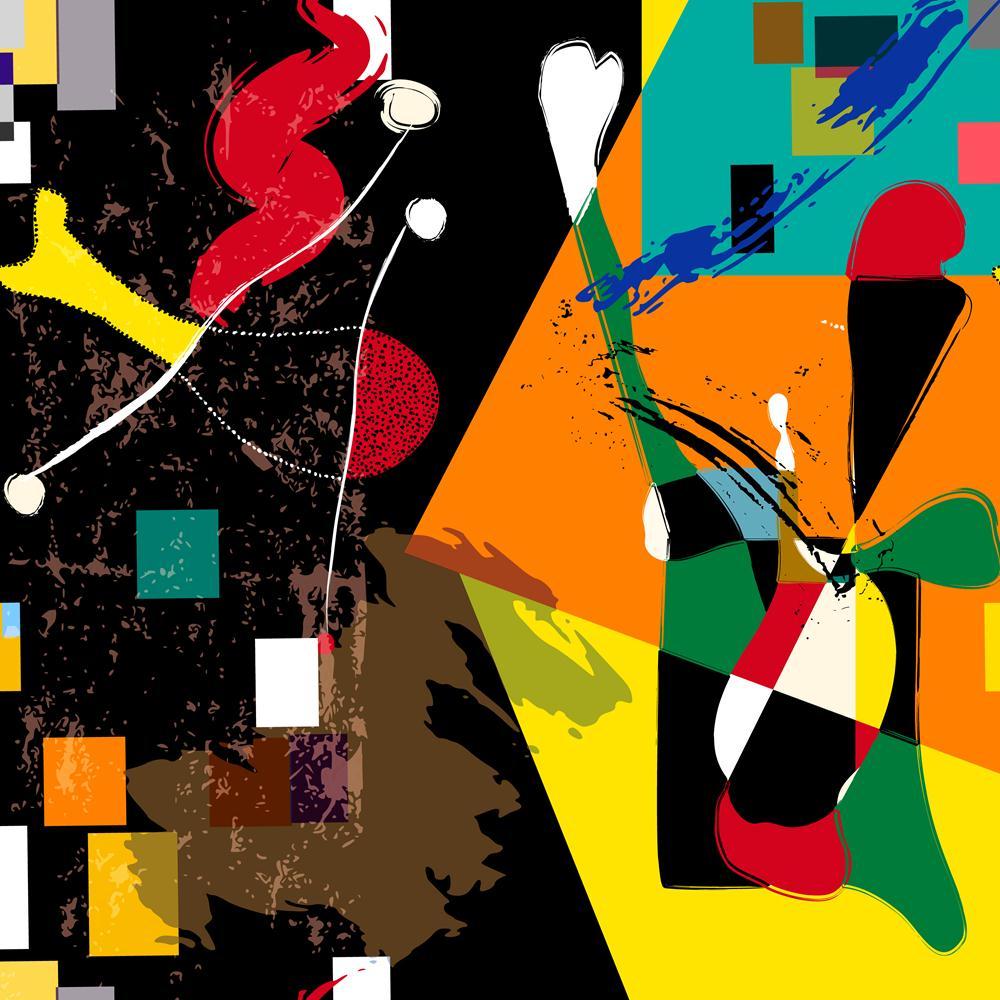 Abstract Artwork Canvas Painting Synthetic Frame - Paintings MDF Framing - ArtzFolio.com