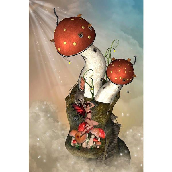Sky With Mushroom Unframed Paper Poster-Paper Posters Unframed-POS_UN-IC 5004888 IC 5004888, Art and Paintings, Baby, Children, Digital, Digital Art, Fantasy, Graphic, Illustrations, Kids, Landscapes, Nature, Scenic, Stars, sky, with, mushroom, unframed, paper, wall, poster, amazing, art, backdrops, background, beautiful, cloud, dream, dreams, dreamy, enchanting, fae, fairy, fairytale, house, illustration, landscape, lighting, magic, manipulation, misty, princess, scenario, scene, structure, tales, artzfoli
