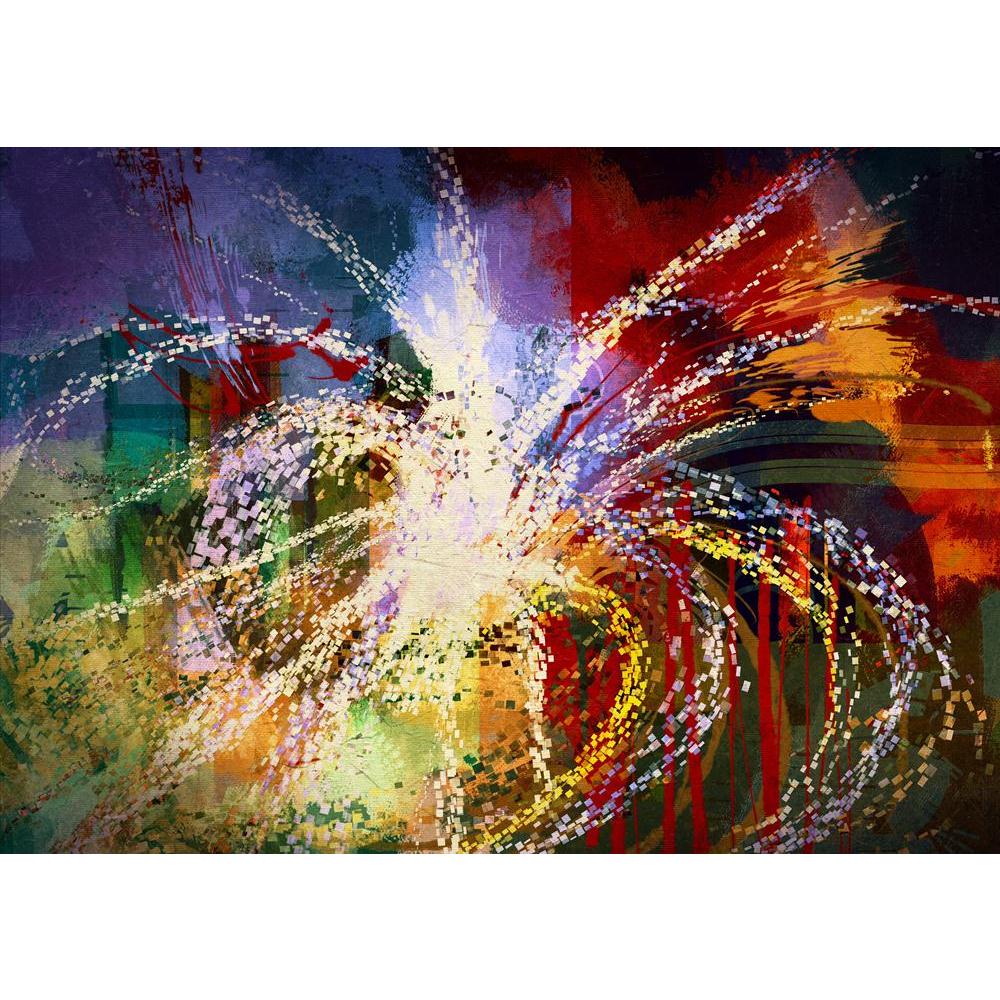 Abstract Artwork Canvas Painting Synthetic Frame - Paintings MDF Framing - ArtzFolio.com