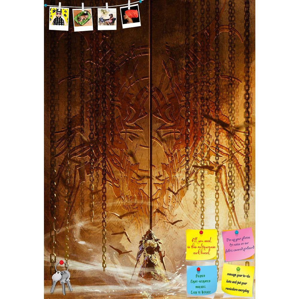 ArtzFolio Knight Standing In Front Of The Huge Gate Printed Bulletin Board Notice Pin Board Soft Board | Frameless-Bulletin Boards Frameless-AZSAO41959132BLB_FL_L-Image Code 5004897 Vishnu Image Folio Pvt Ltd, IC 5004897, ArtzFolio, Bulletin Boards Frameless, Abstract, Digital Art, knight, standing, in, front, of, the, huge, gate, printed, bulletin, board, notice, pin, soft, frameless, gate,gatekeeper, knight,digital, painting, acrylic, art, artistic, background, beautiful, beauty, canvas, color, concept, c