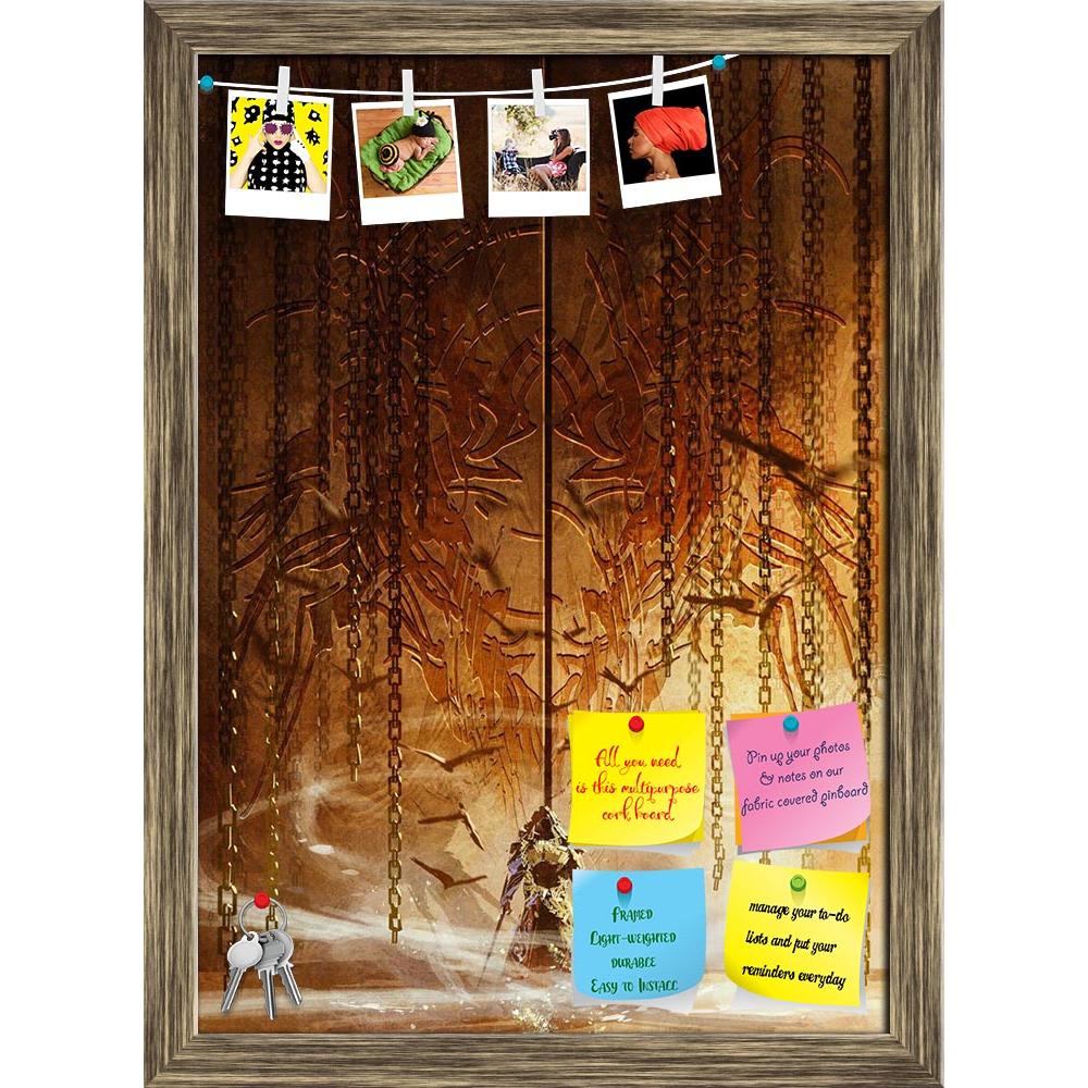 ArtzFolio Knight Standing In Front Of The Huge Gate Printed Bulletin Board Notice Pin Board Soft Board | Framed-Bulletin Boards Framed-AZSAO41959132BLB_FR_L-Image Code 5004897 Vishnu Image Folio Pvt Ltd, IC 5004897, ArtzFolio, Bulletin Boards Framed, Abstract, Digital Art, knight, standing, in, front, of, the, huge, gate, printed, bulletin, board, notice, pin, soft, framed, gate,gatekeeper, knight,digital, painting, acrylic, art, artistic, background, beautiful, beauty, canvas, color, concept, cover, design