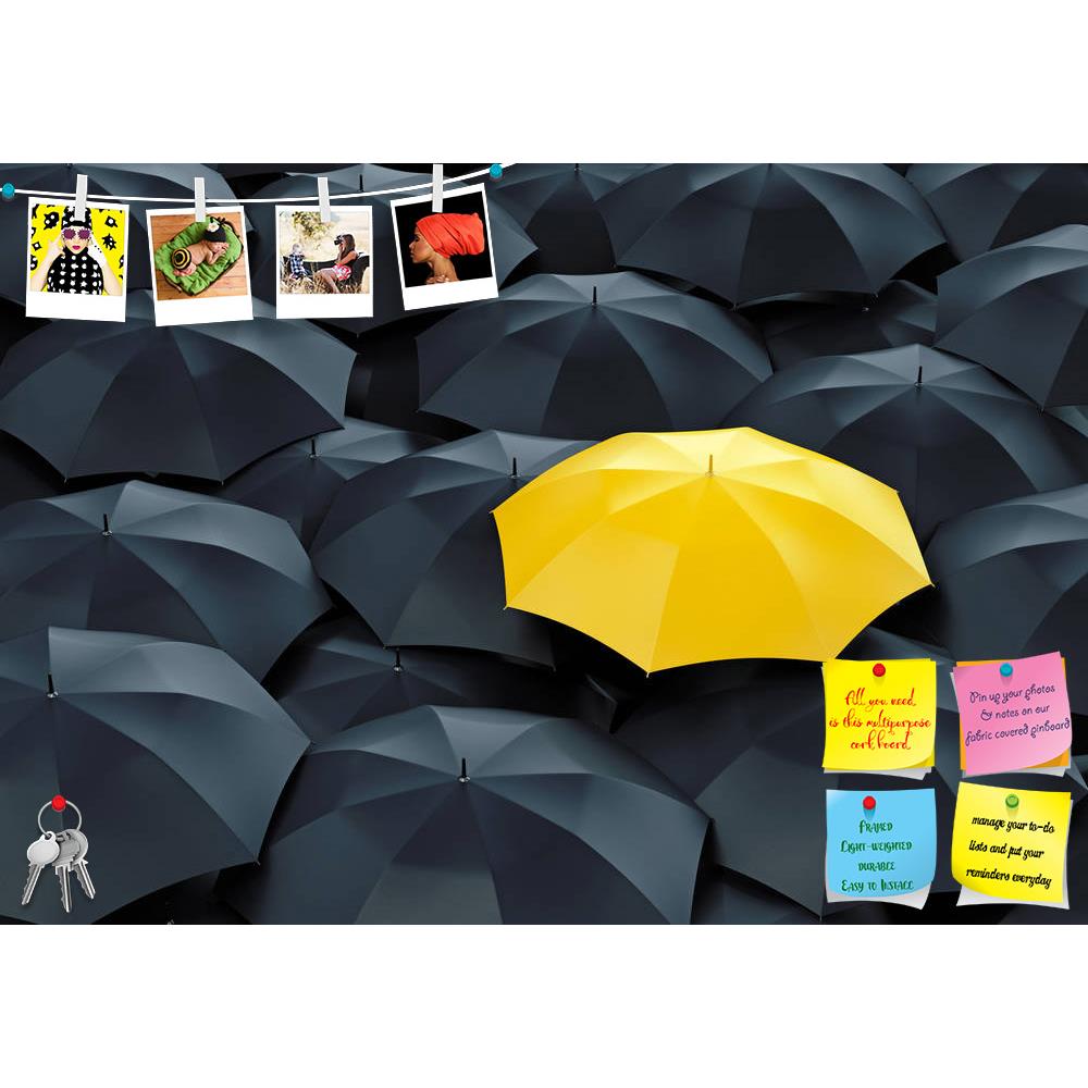 ArtzFolio Umbrella Photo D6 Printed Bulletin Board Notice Pin Board Soft Board | Frameless-Bulletin Boards Frameless-AZSAO41967696BLB_FL_L-Image Code 5004900 Vishnu Image Folio Pvt Ltd, IC 5004900, ArtzFolio, Bulletin Boards Frameless, Conceptual, Digital Art, umbrella, photo, d6, printed, bulletin, board, notice, pin, soft, frameless, unique, yellow, among, many, dark, ones, standing, out, crowd, individuality, difference, concept, rain, protection, black, different, open, weather, business, group, accesso