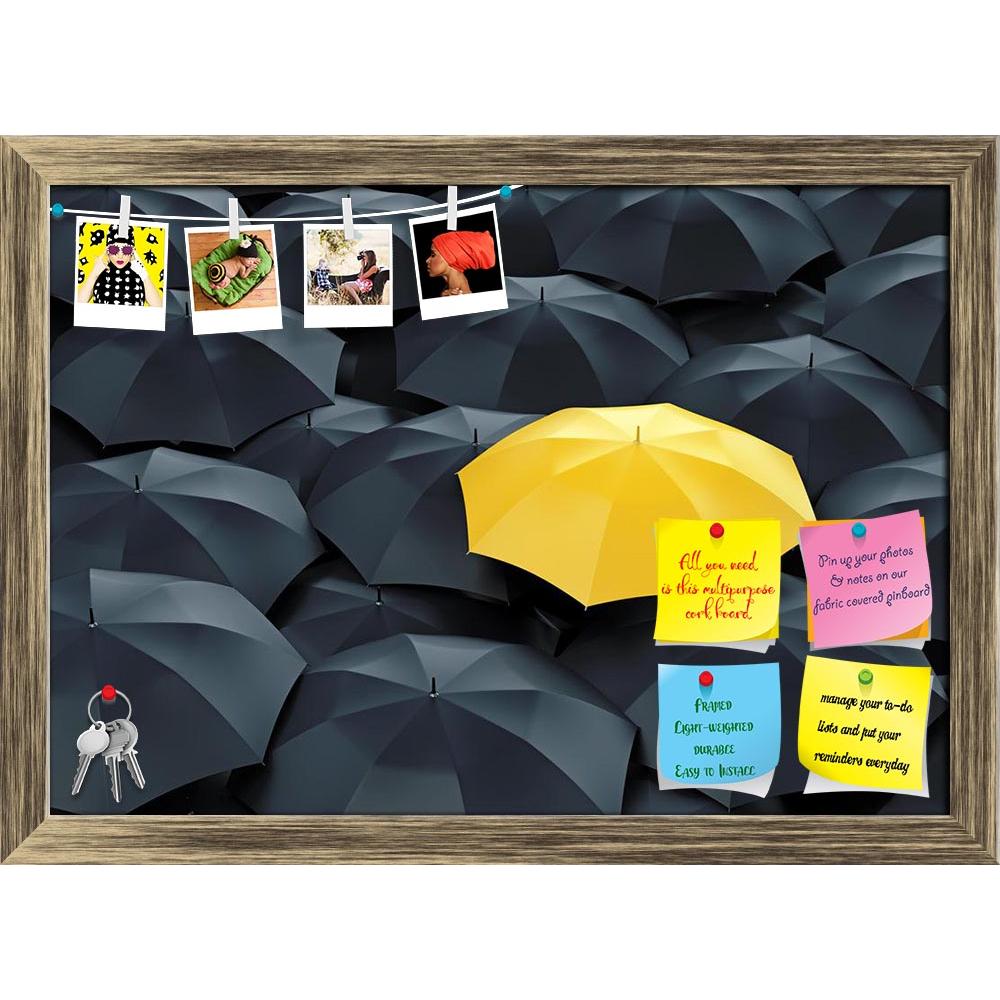 ArtzFolio Umbrella Photo D6 Printed Bulletin Board Notice Pin Board Soft Board | Framed-Bulletin Boards Framed-AZSAO41967696BLB_FR_L-Image Code 5004900 Vishnu Image Folio Pvt Ltd, IC 5004900, ArtzFolio, Bulletin Boards Framed, Conceptual, Digital Art, umbrella, photo, d6, printed, bulletin, board, notice, pin, soft, framed, unique, yellow, among, many, dark, ones, standing, out, crowd, individuality, difference, concept, rain, protection, black, different, open, weather, business, group, accessory, security
