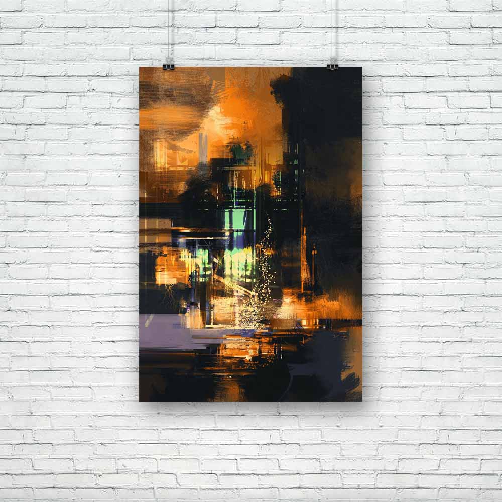Abstract Artwork D212 Unframed Paper Poster - Paper Posters Unframed - ArtzFolio.com