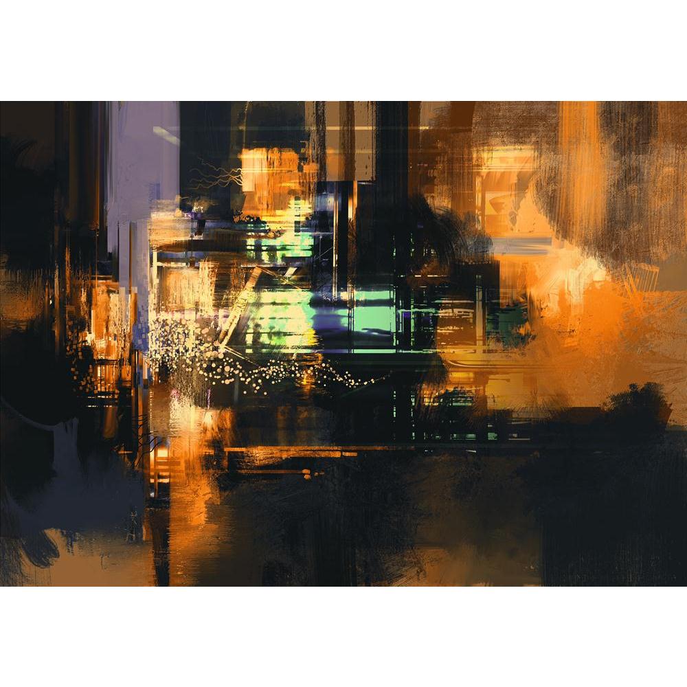 Abstract Artwork Canvas Painting Synthetic Frame - Paintings MDF Framing - ArtzFolio.com