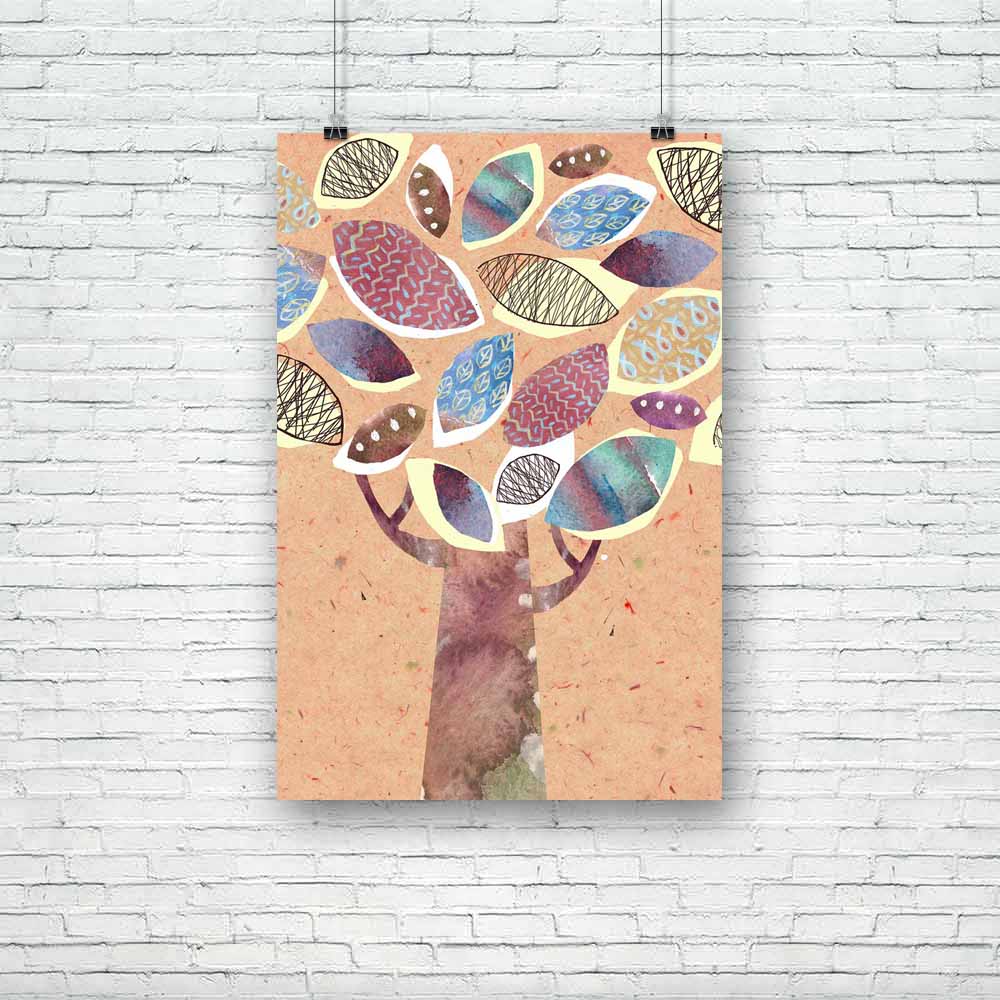 Abstract Tree Fall Unframed Paper Poster - Paper Posters Unframed - ArtzFolio.com