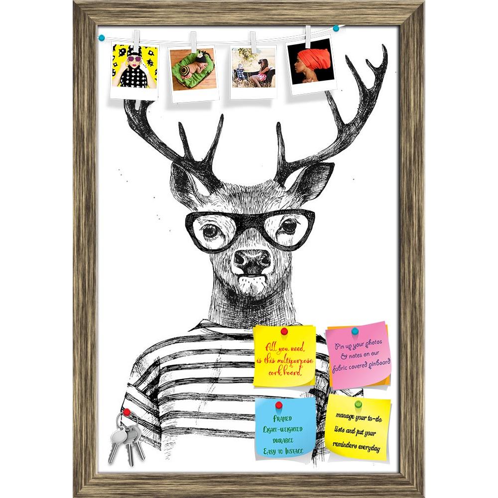 ArtzFolio Dressed Up Deer In Hipster Style Printed Bulletin Board Notice Pin Board Soft Board | Framed-Bulletin Boards Framed-AZSAO42020419BLB_FR_L-Image Code 5004912 Vishnu Image Folio Pvt Ltd, IC 5004912, ArtzFolio, Bulletin Boards Framed, Animals, Conceptual, Kids, Digital Art, dressed, up, deer, in, hipster, style, printed, bulletin, board, notice, pin, soft, framed, hand, drawn, pin up board, push pin board, extra large cork board, big pin board, notice board, small bulletin board, cork board, wall not