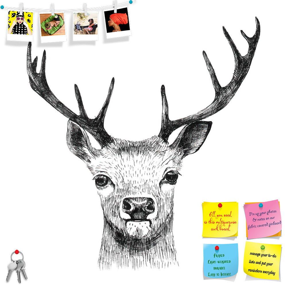 ArtzFolio Deer D1 Printed Bulletin Board Notice Pin Board Soft Board | Frameless-Bulletin Boards Frameless-AZSAO42020420BLB_FL_L-Image Code 5004913 Vishnu Image Folio Pvt Ltd, IC 5004913, ArtzFolio, Bulletin Boards Frameless, Animals, Digital Art, deer, d1, printed, bulletin, board, notice, pin, soft, frameless, hand, drawn, white, background, pin up board, push pin board, extra large cork board, big pin board, notice board, small bulletin board, cork board, wall notice board, giant cork board, bulletin boa